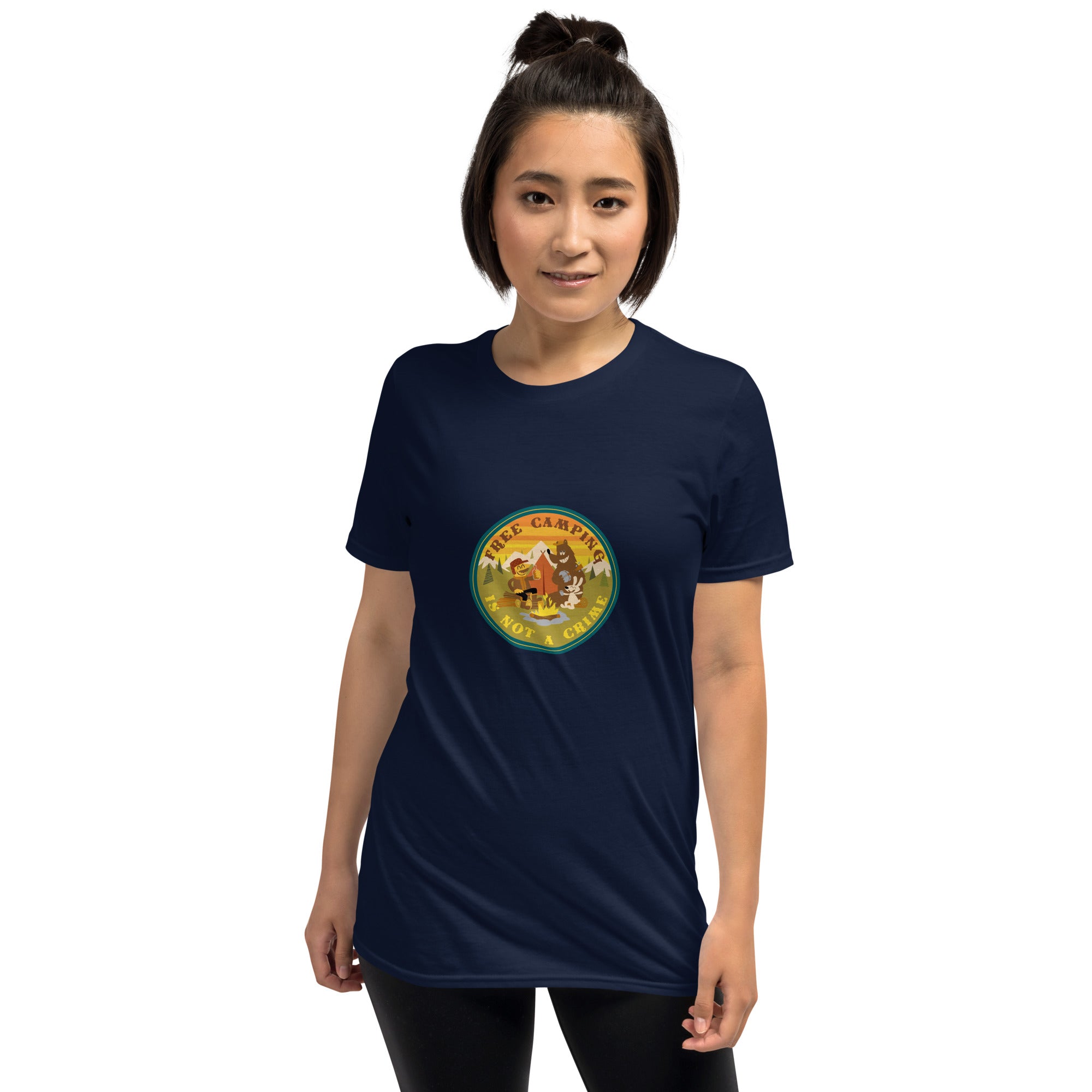 Softstyle Cotton T-Shirt Free camping is not a crime