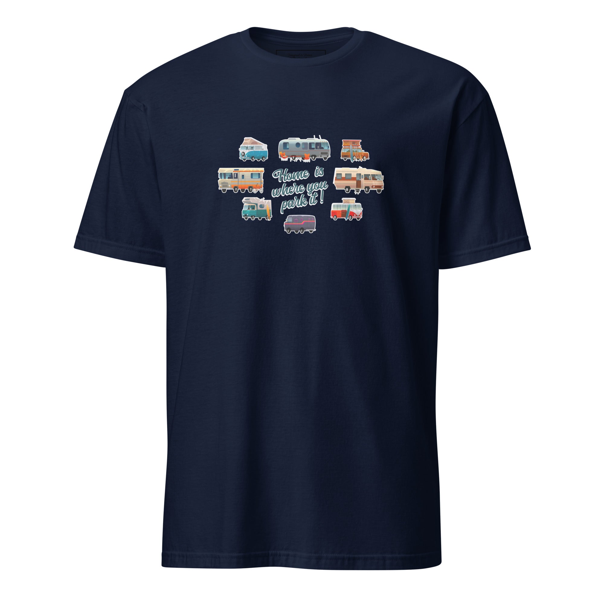 Softstyle Cotton T-Shirt Square Vintage Campers