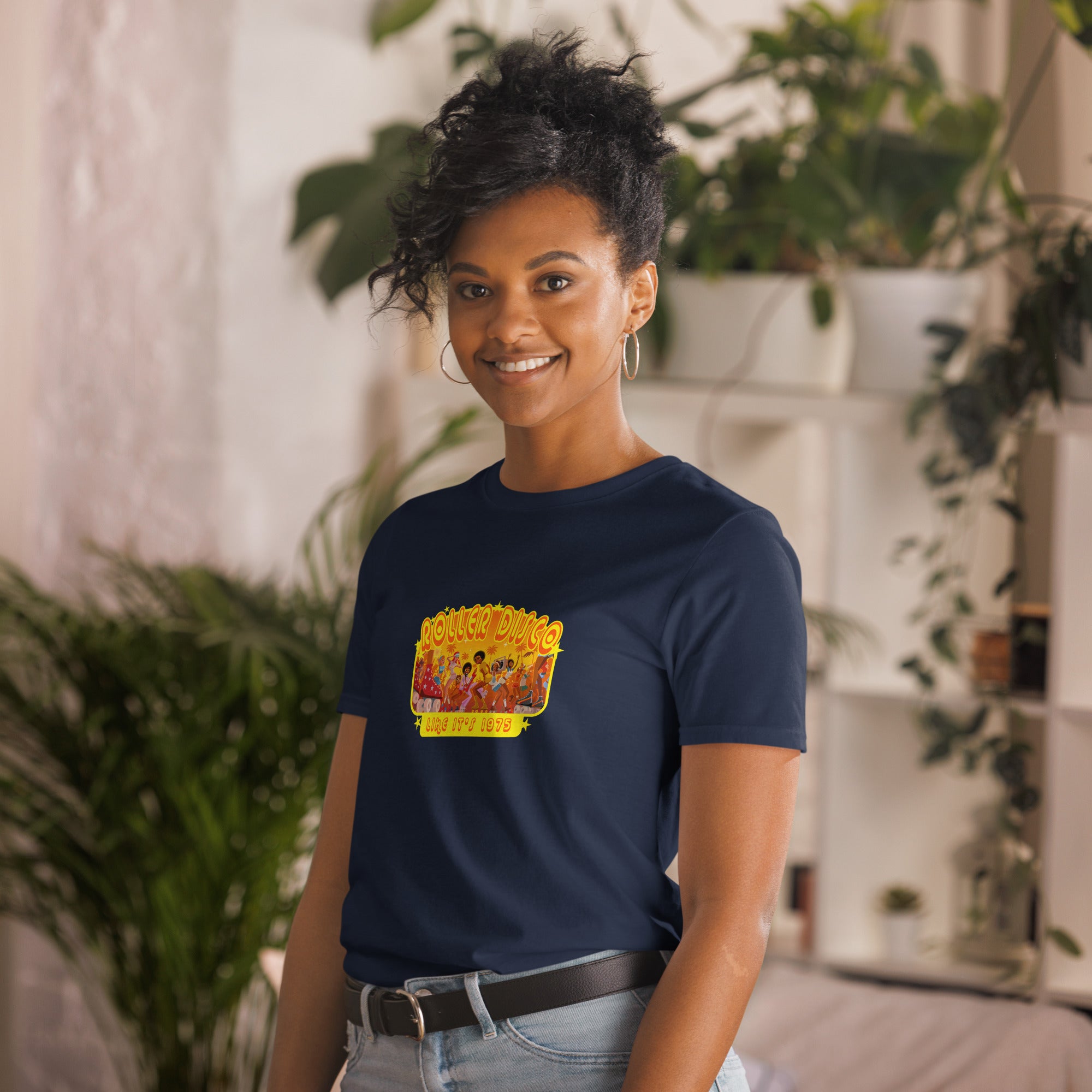 T-shirt softstyle en coton Roller Disco 1975