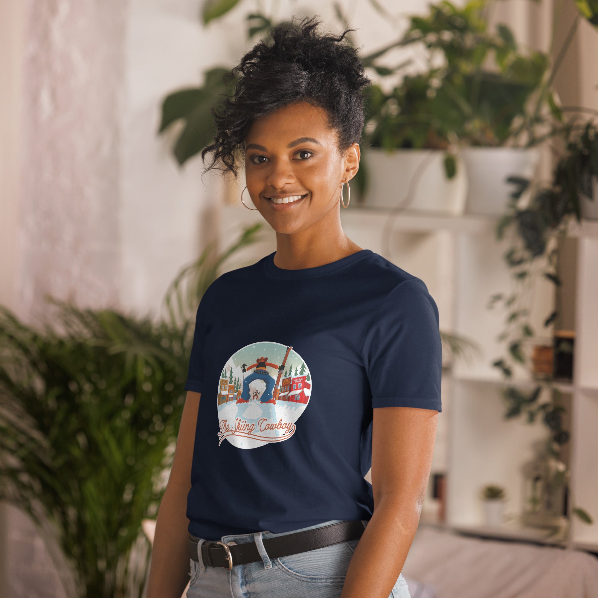 T-shirt softstyle en coton Ski Fight at OK Corral