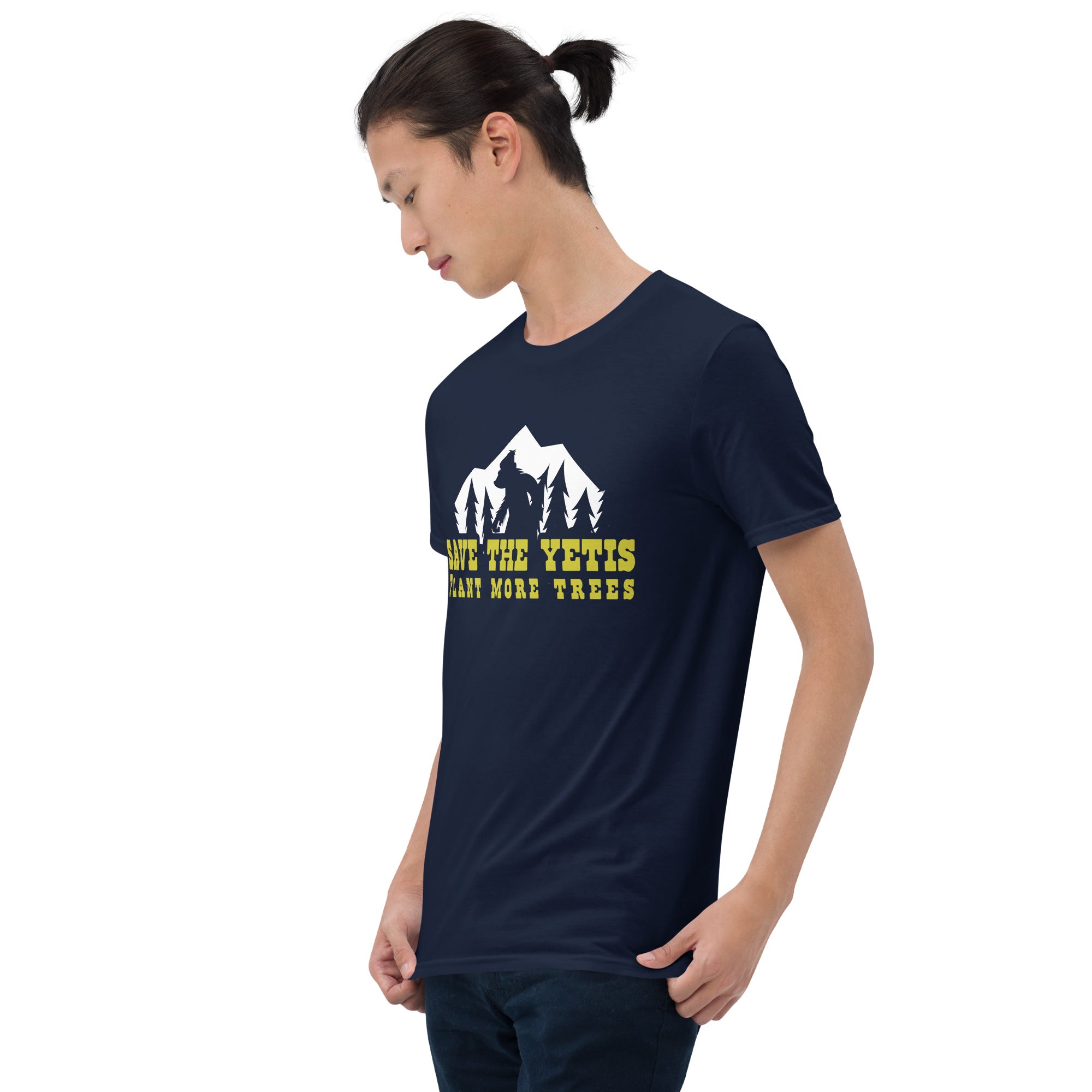T-shirt softstyle en coton Save the Yetis Plant more Trees