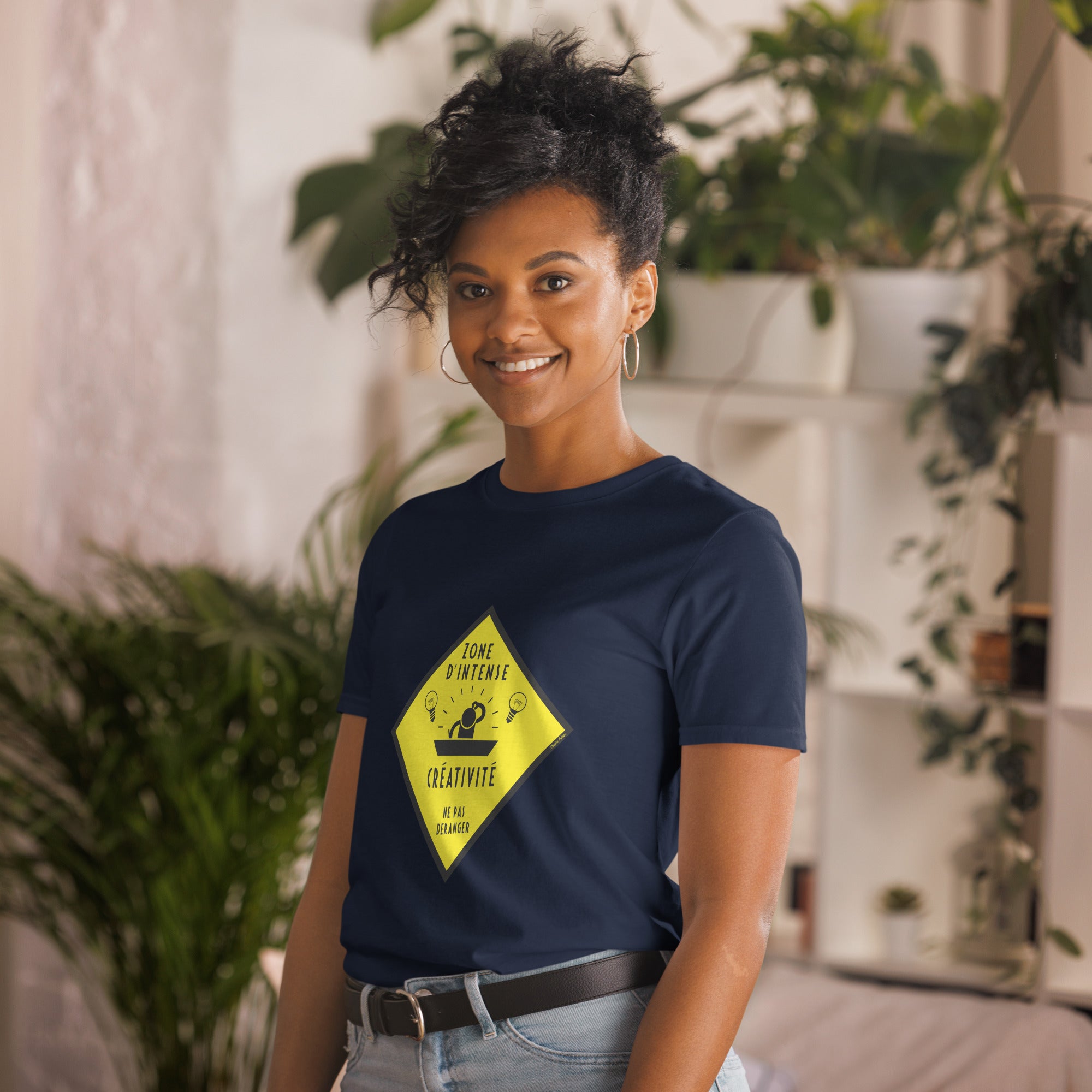 T-shirt softstyle en coton Zone d'intense créativité, Ne pas déranger
