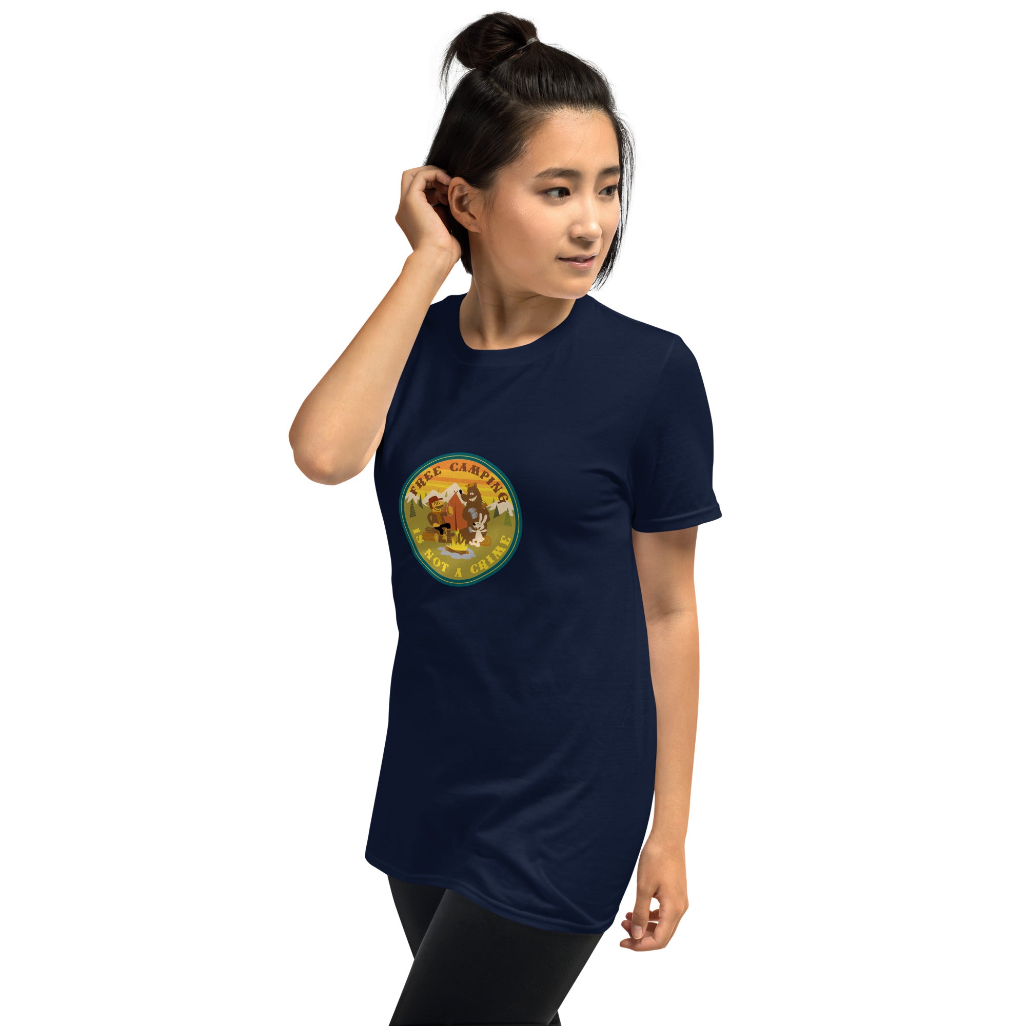 Softstyle Cotton T-Shirt Free camping is not a crime