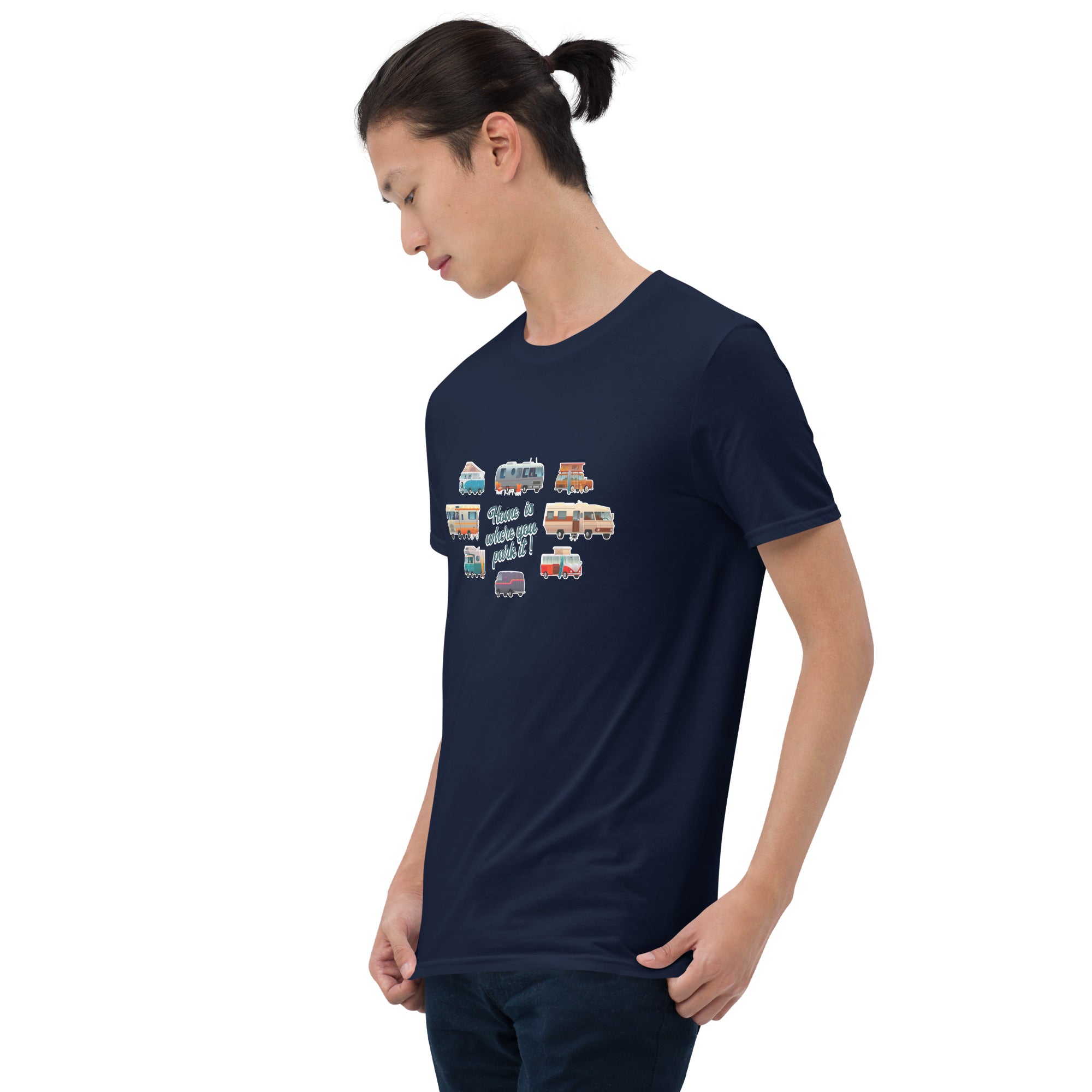 Softstyle Cotton T-Shirt Square Vintage Campers