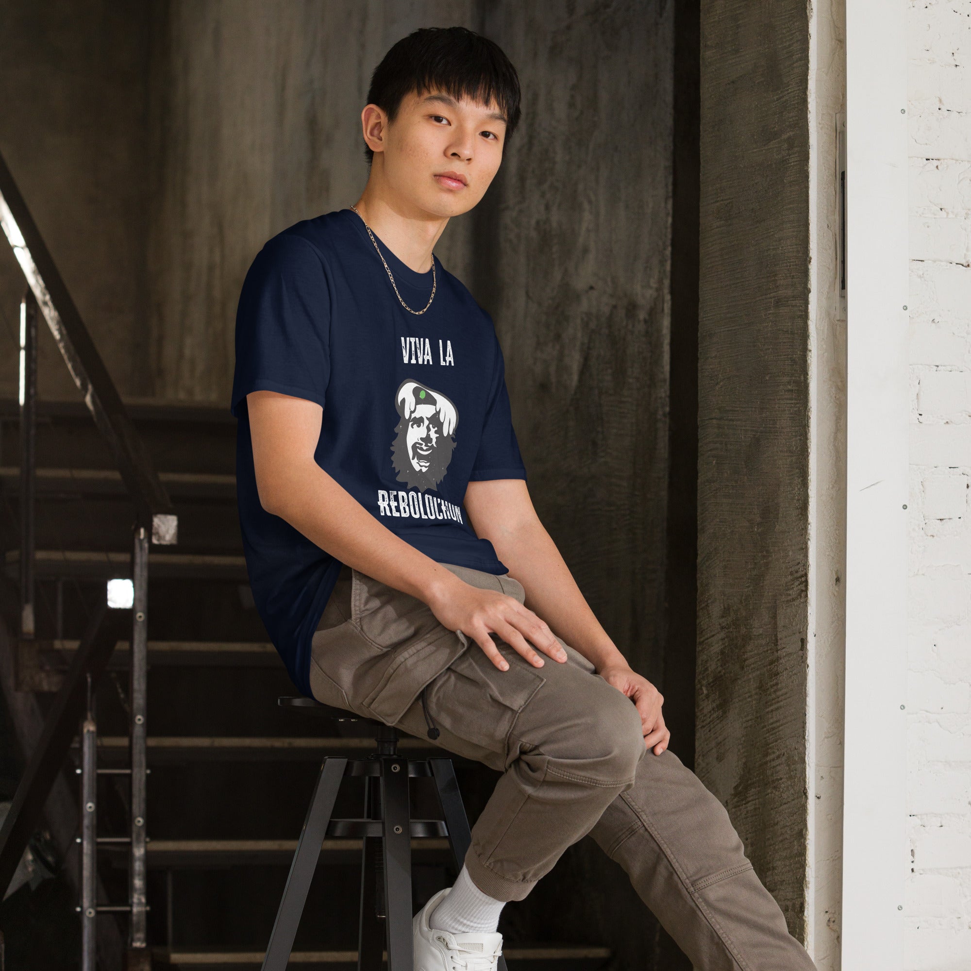 T-shirt softstyle en coton Le Che Savoyard Viva la Rebolochon