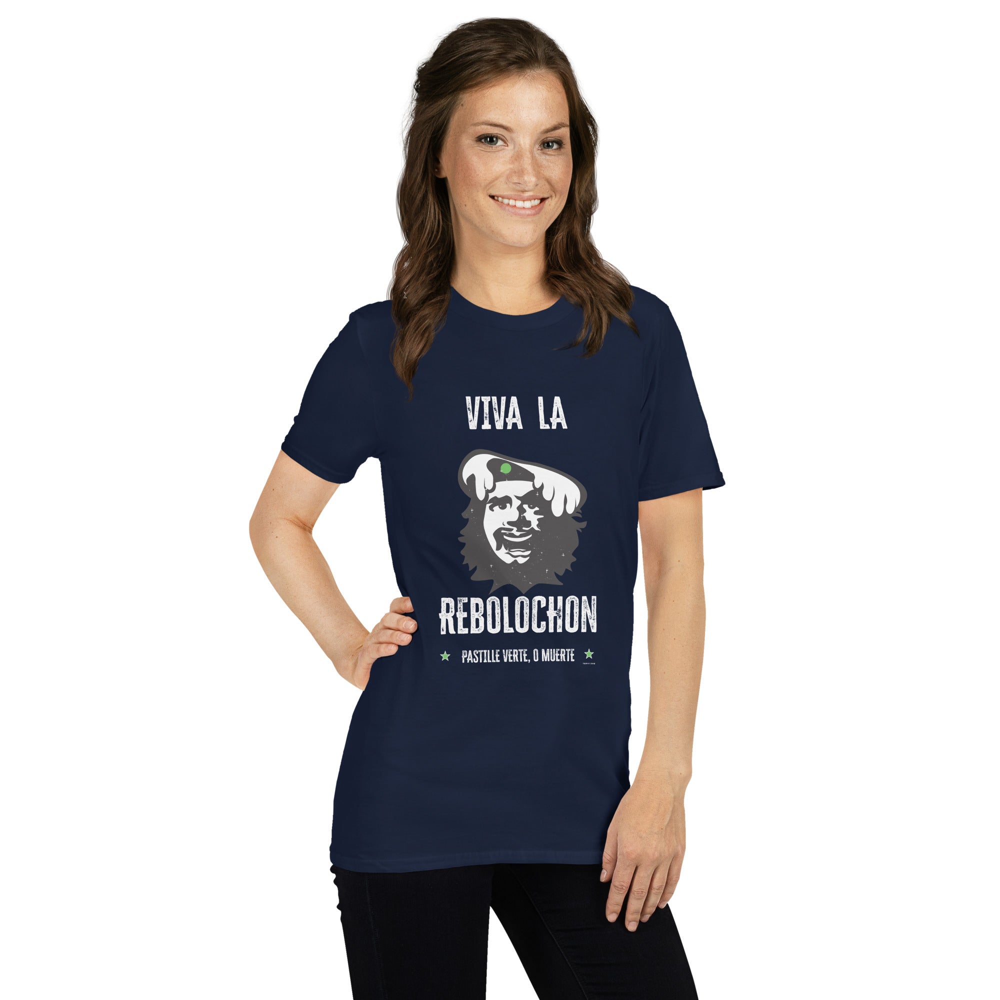 T-shirt softstyle en coton Le Che Savoyard Viva la Rebolochon