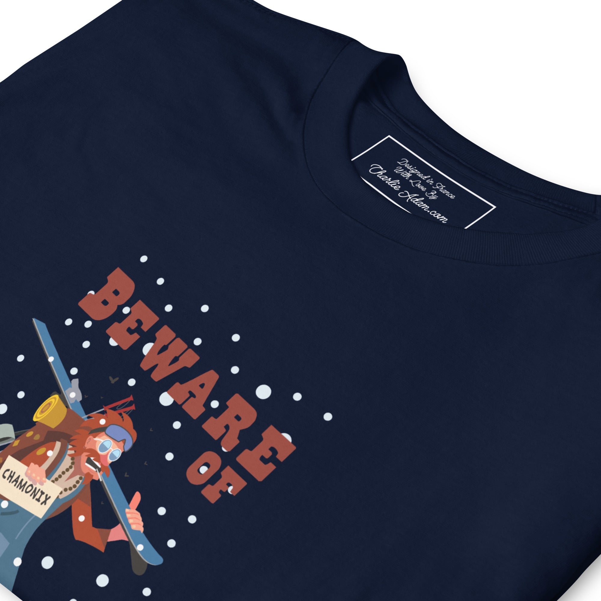 T-shirt softstyle en coton Beware of ski bums, drunks and loose women