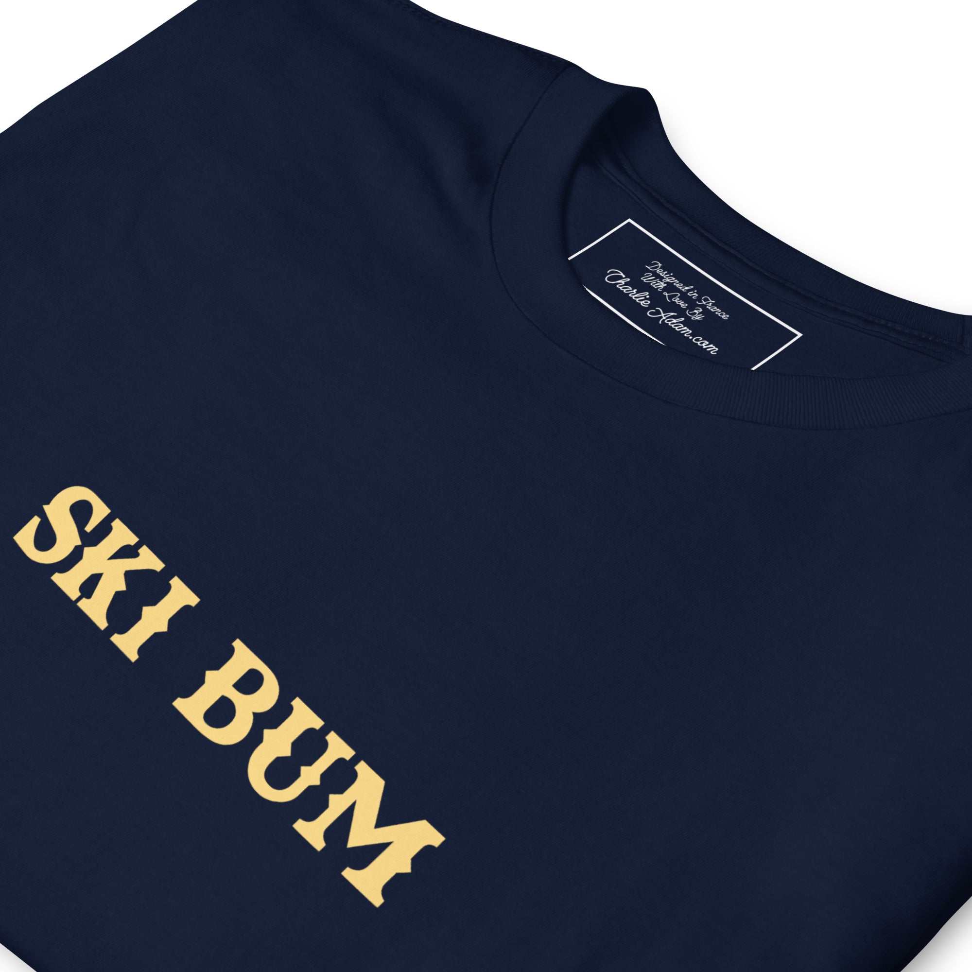 Softstyle Cotton T-Shirt Ski Bum light text