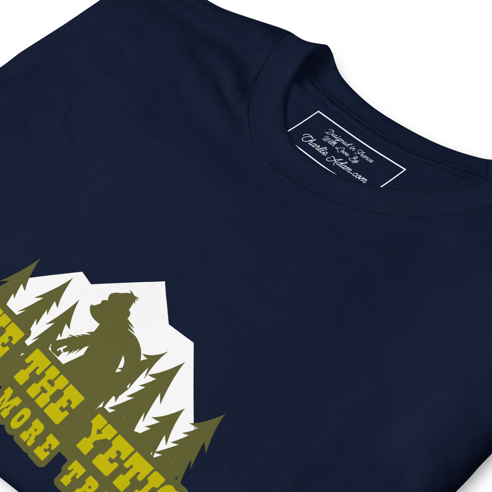 T-shirt softstyle en coton Save the Yetis Plant more Trees (face & dos)