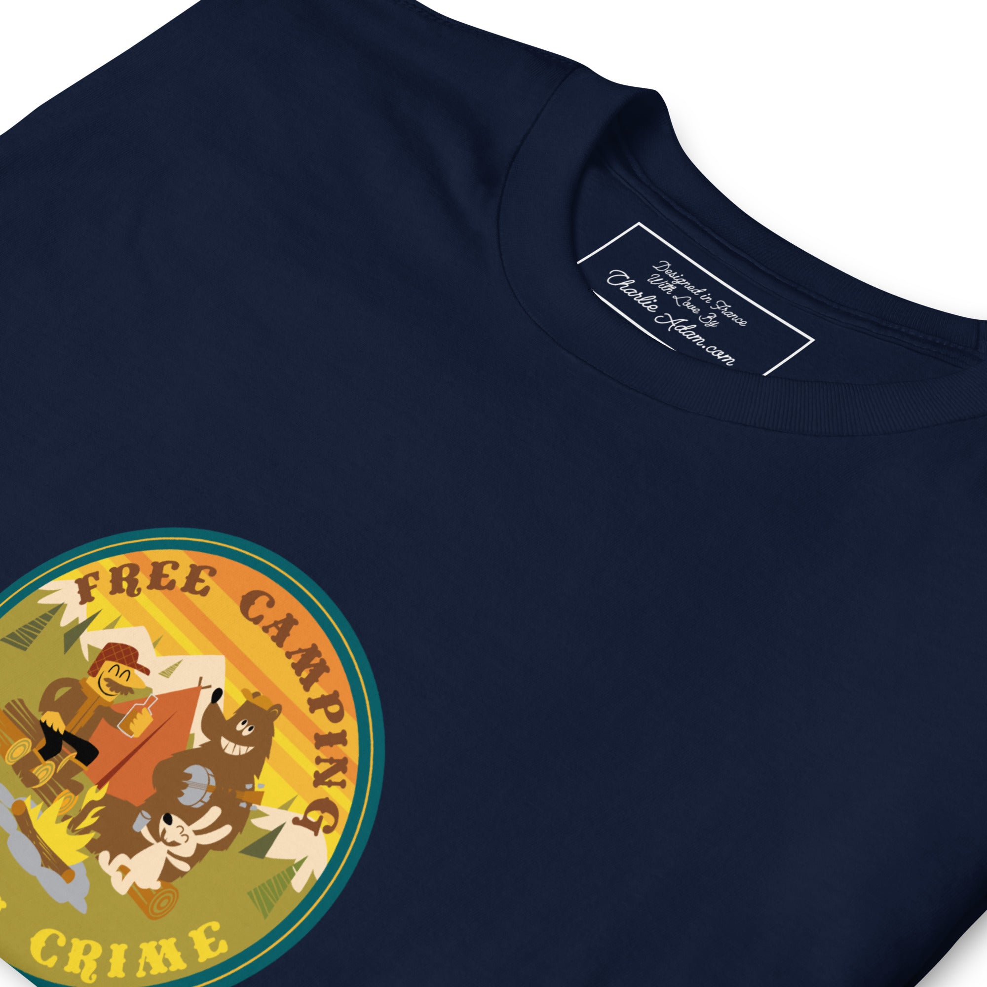 Softstyle Cotton T-Shirt Free camping is not a crime