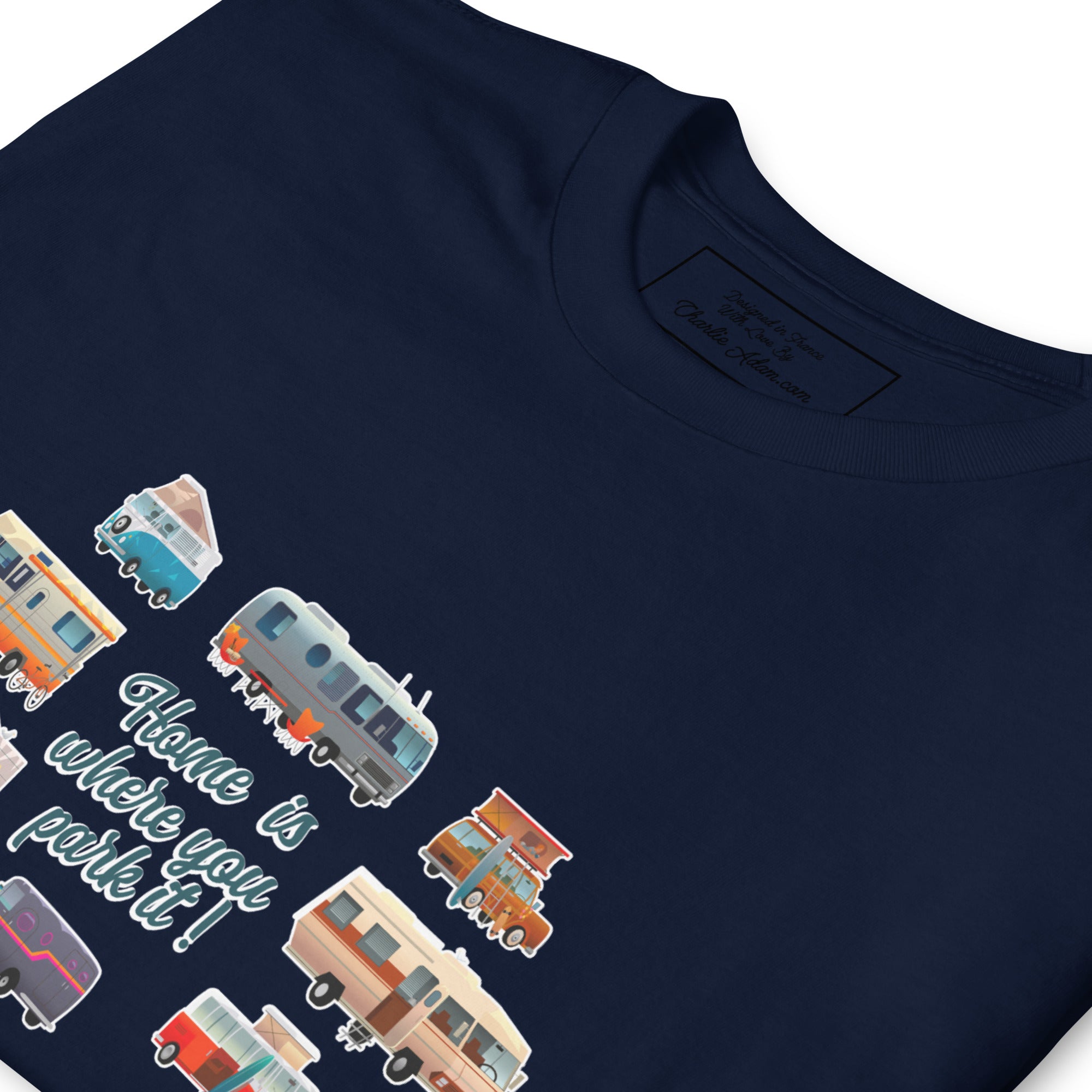 Softstyle Cotton T-Shirt Square Vintage Campers