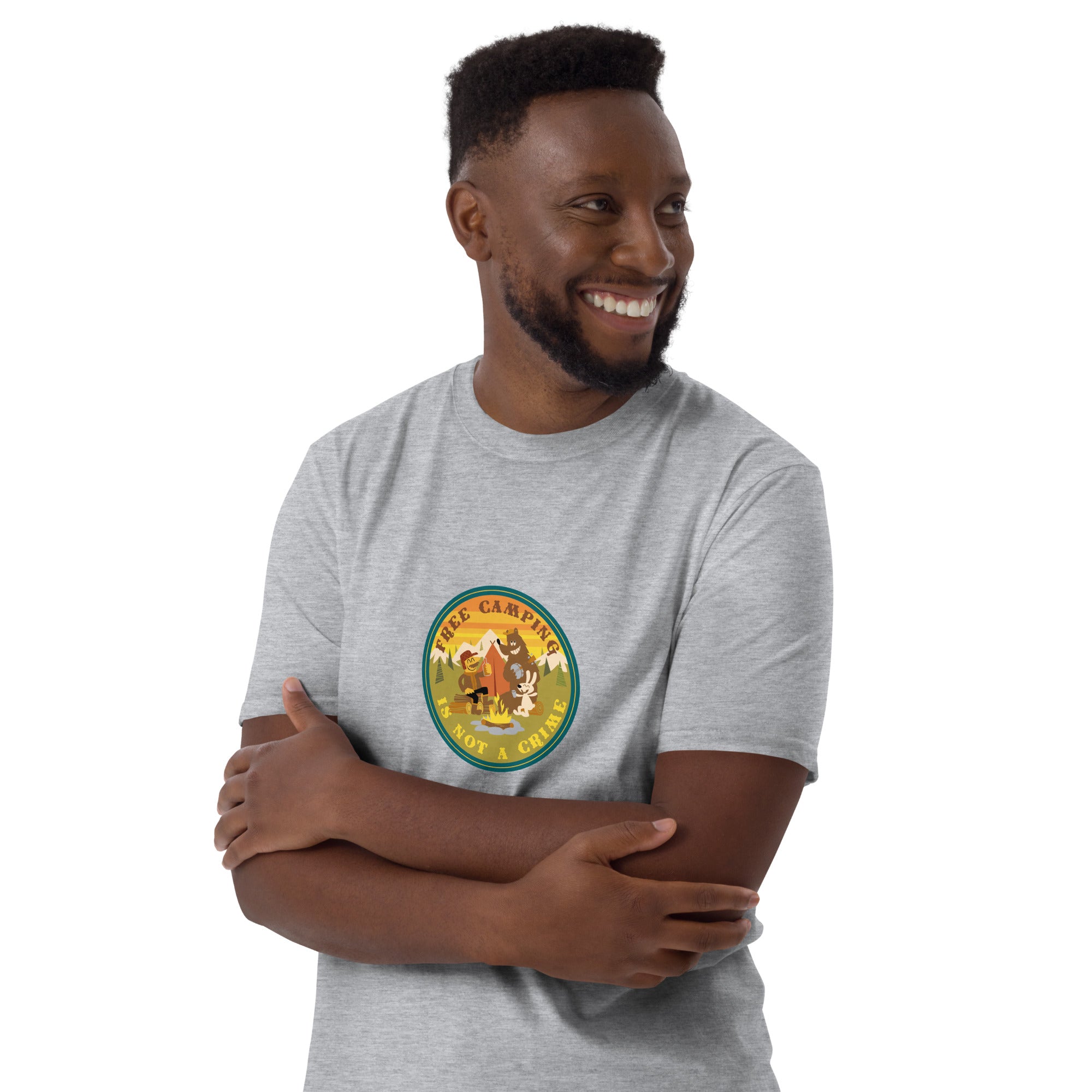 Softstyle Cotton T-Shirt Free camping is not a crime