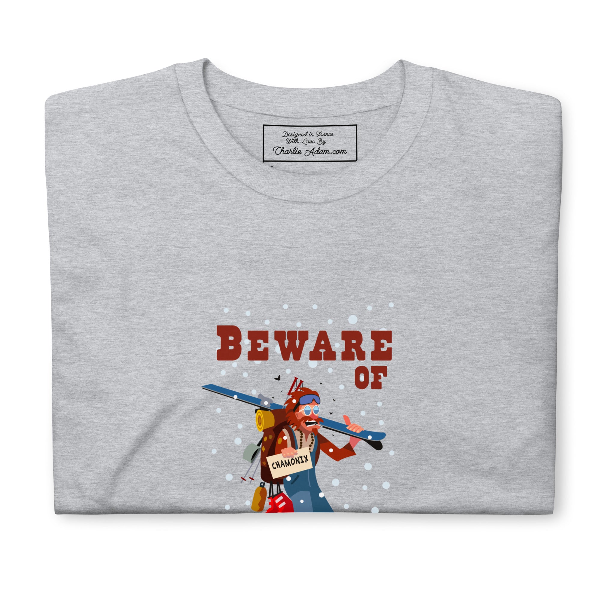 T-shirt softstyle en coton Beware of ski bums, drunks and loose women