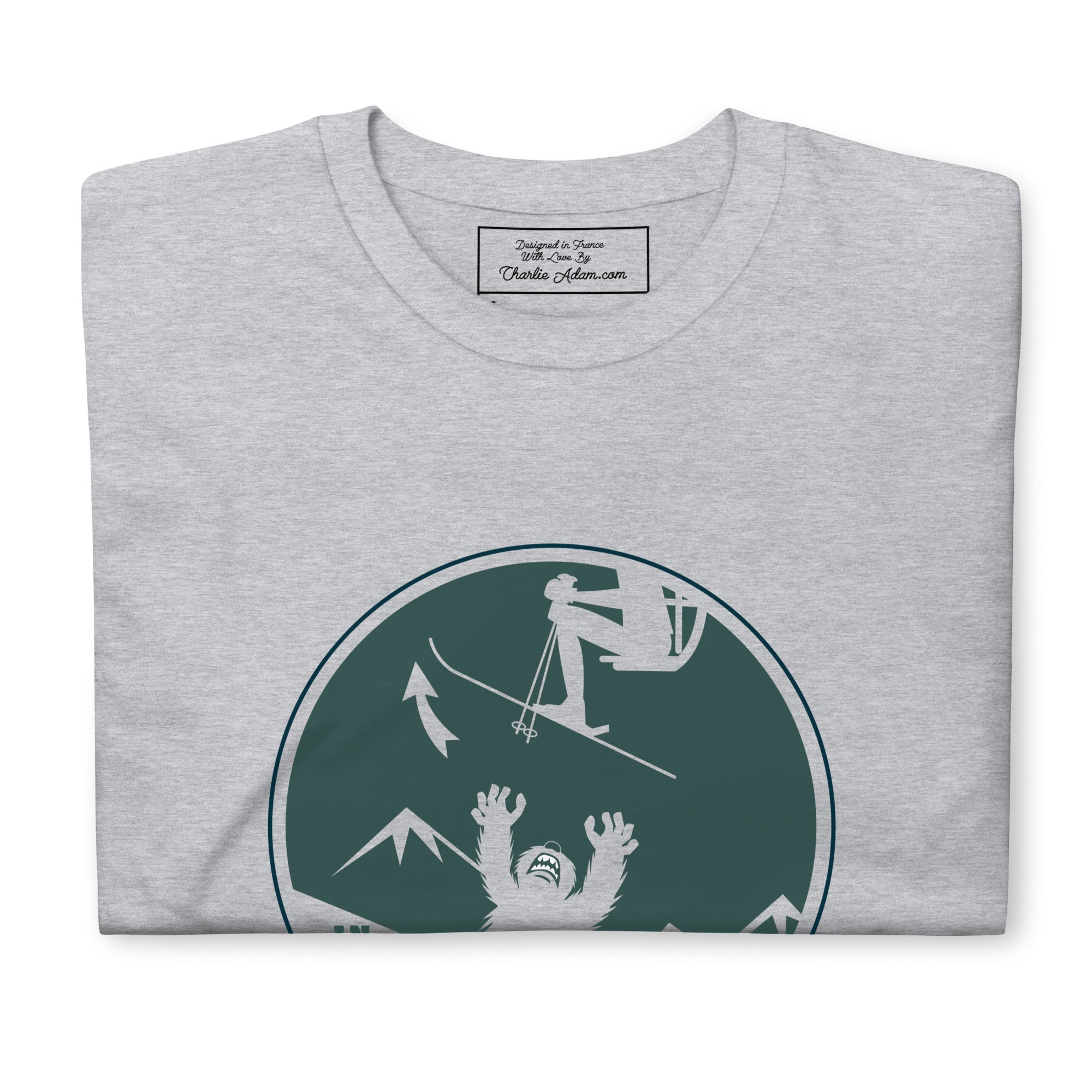 T-shirt softstyle en coton In case of Yeti, lift your ski tips