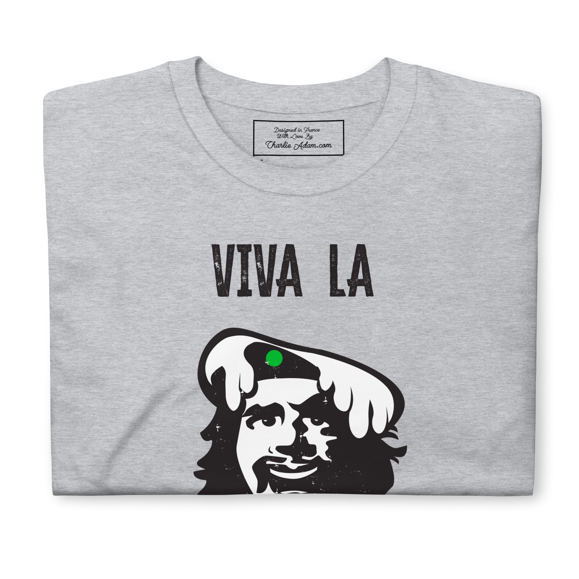 T-shirt softstyle en coton Le Che Savoyard Viva la Rebolochon Foncé