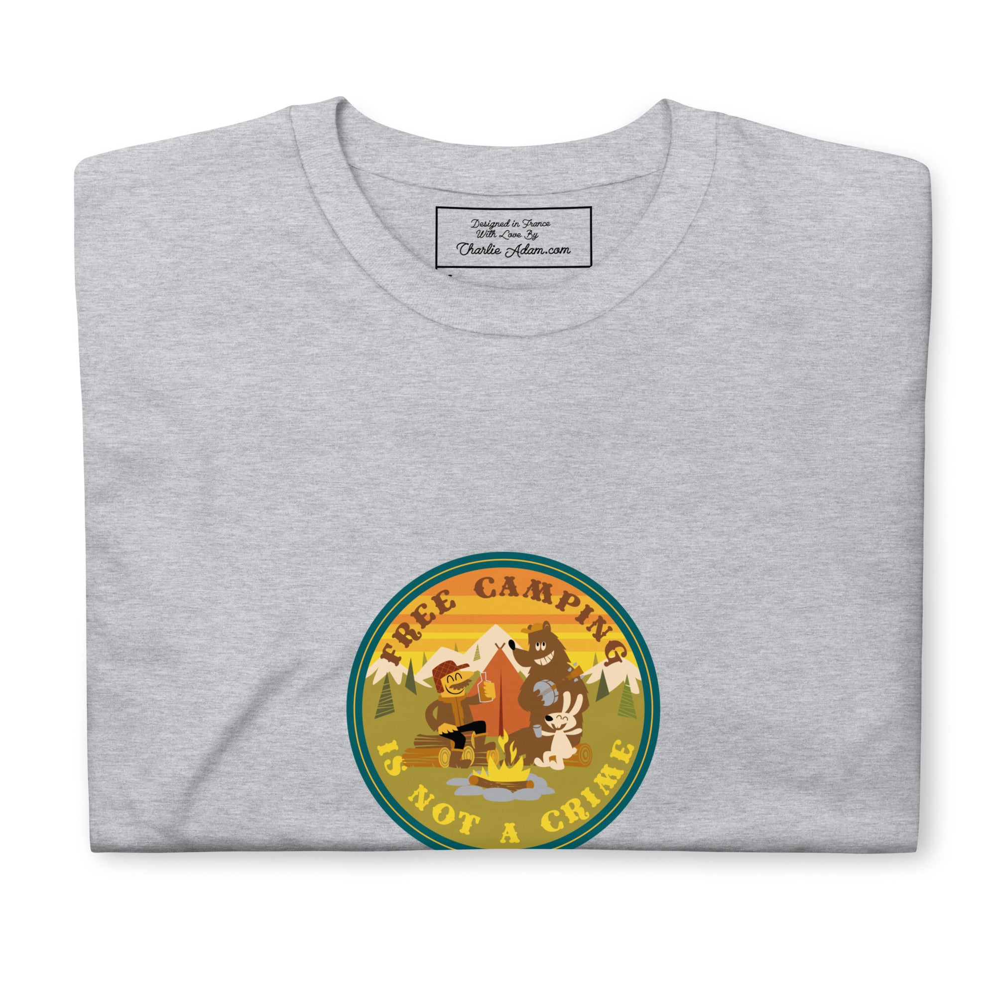 Softstyle Cotton T-Shirt Free camping is not a crime