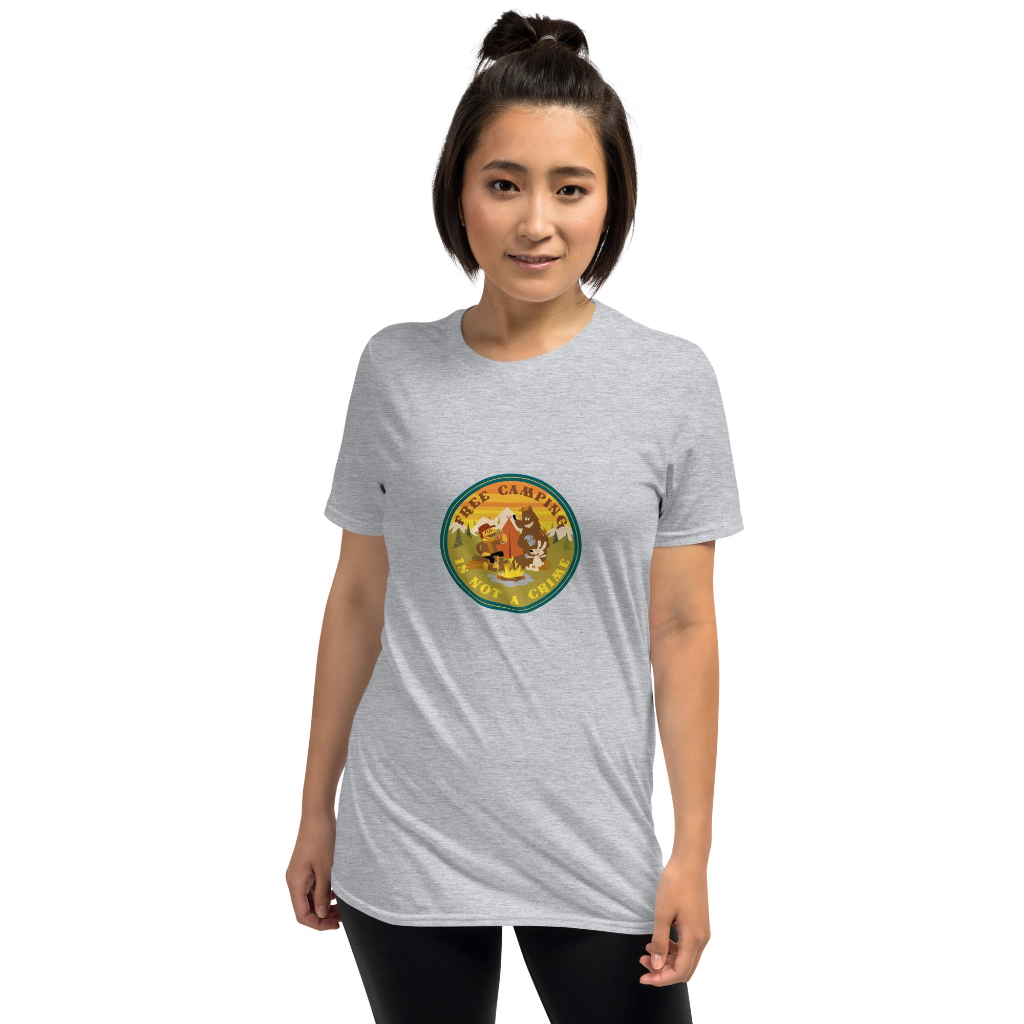 Softstyle Cotton T-Shirt Free camping is not a crime