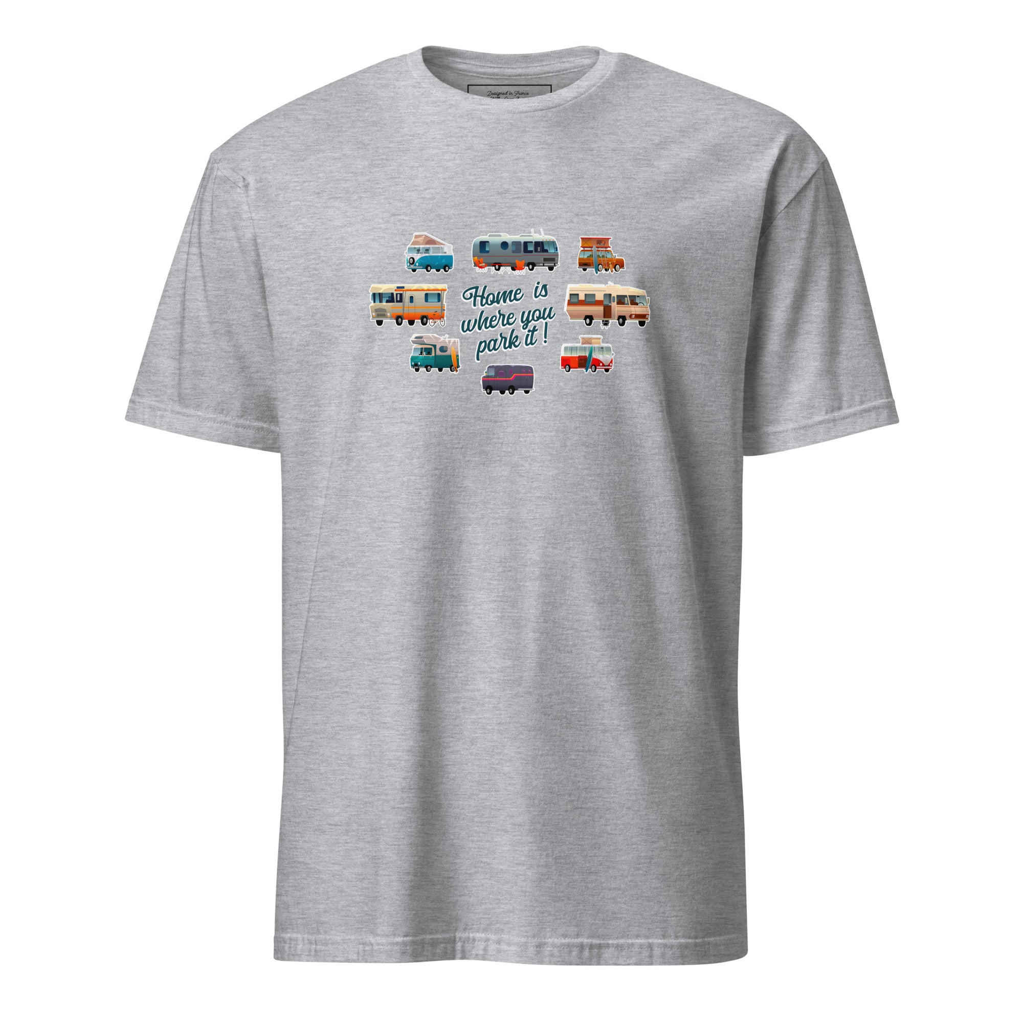 Softstyle Cotton T-Shirt Square Vintage Campers