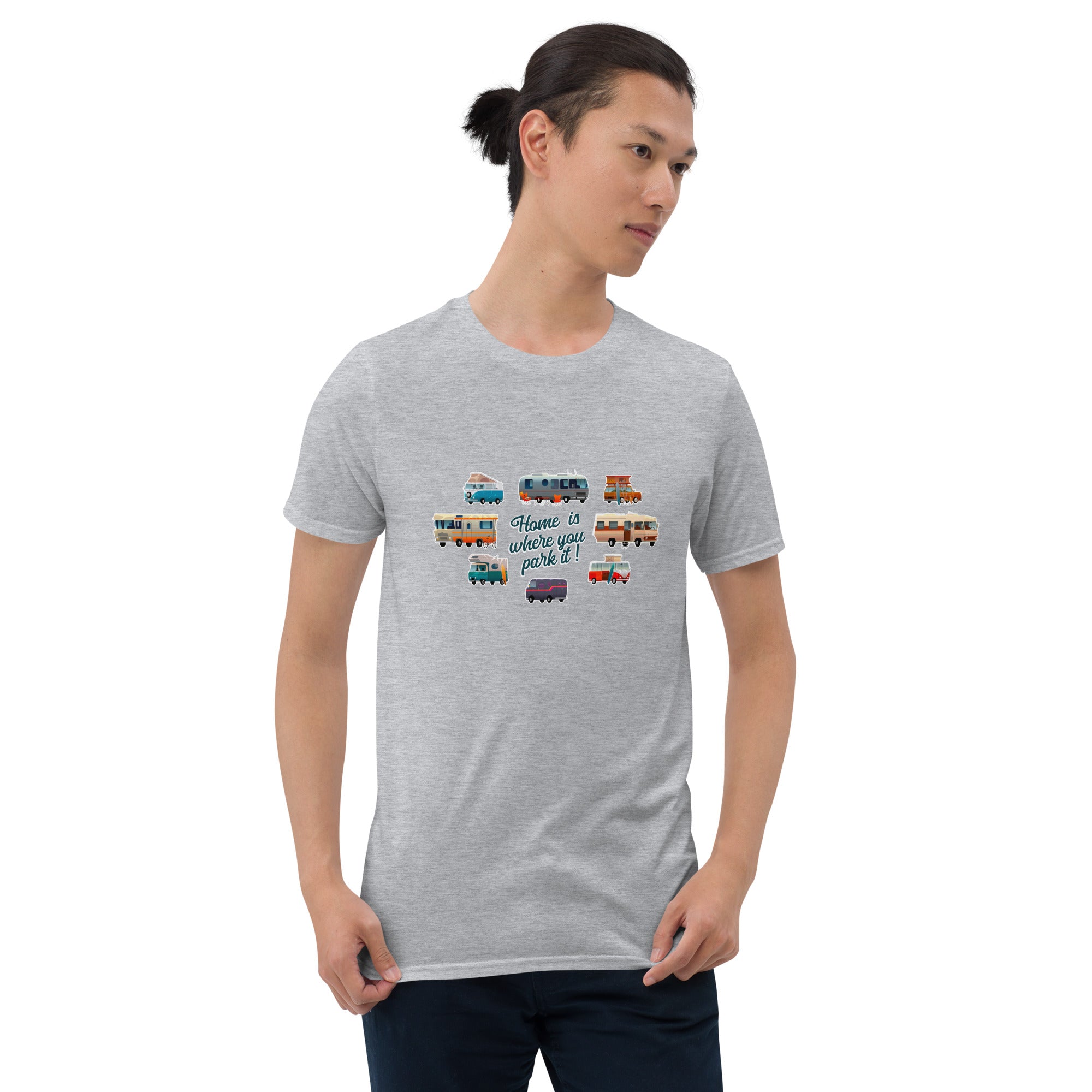 Softstyle Cotton T-Shirt Square Vintage Campers