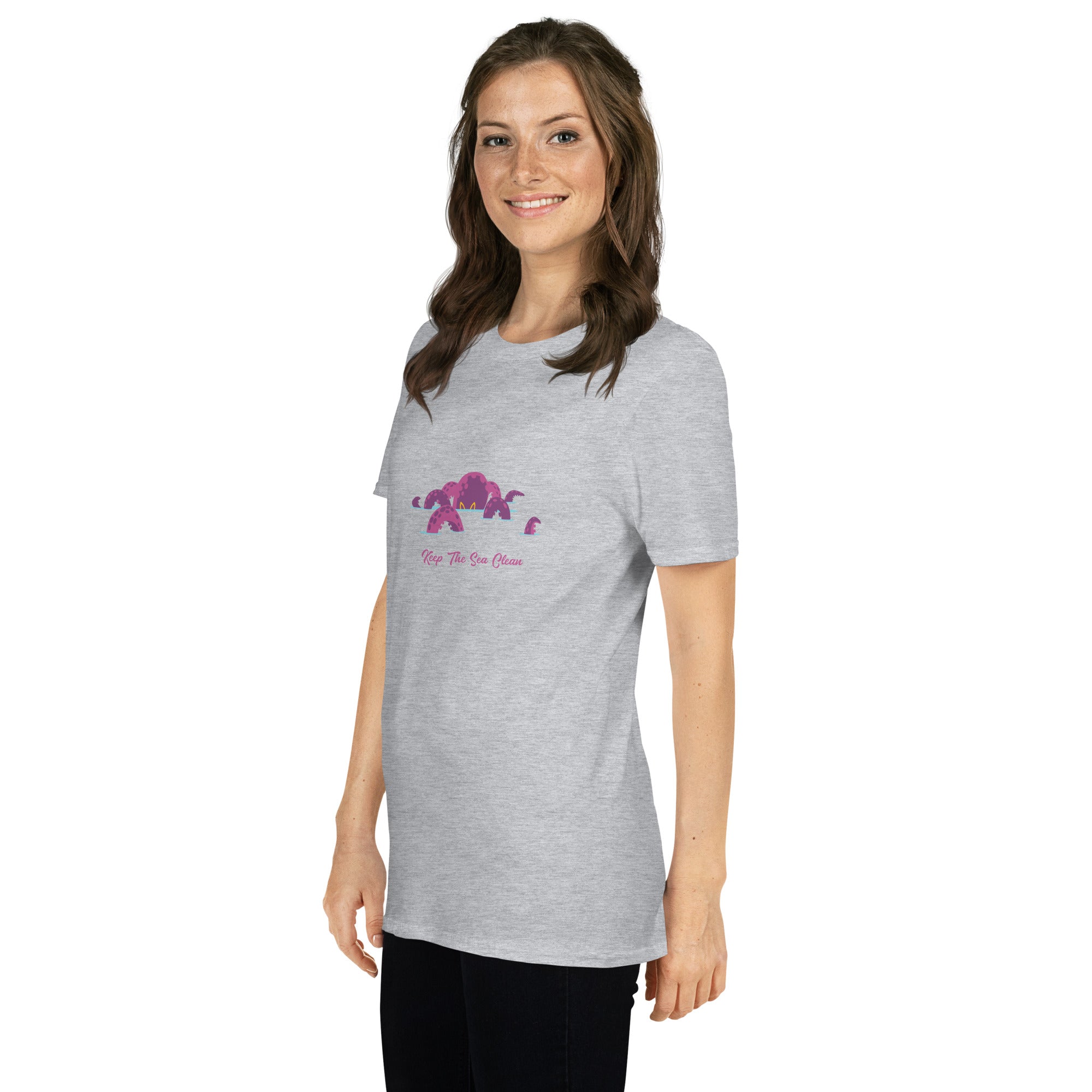 T-shirt softstyle en coton Octopus Purple