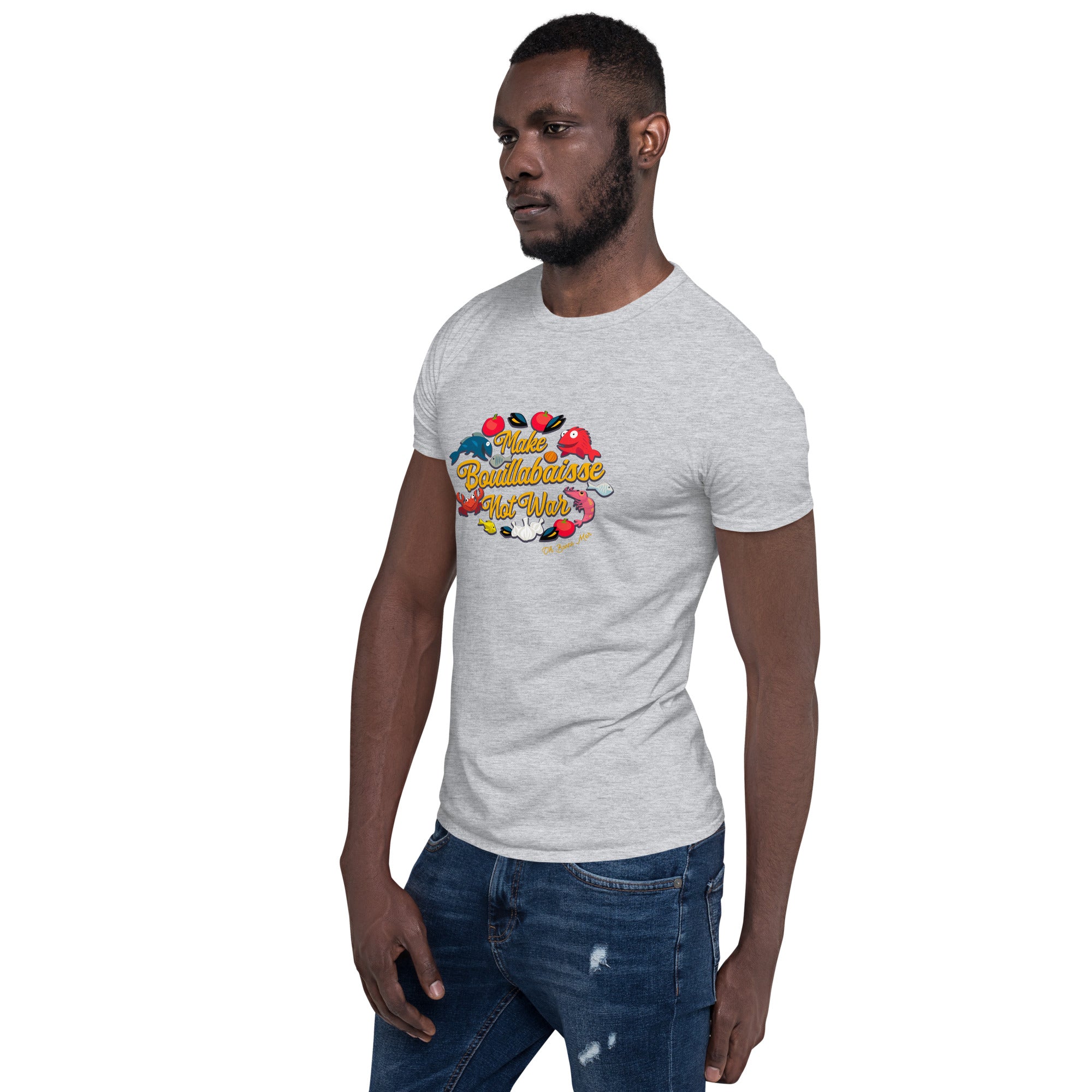 T-shirt softstyle en coton Make Bouillabaisse Not War Oh Bonne Mer