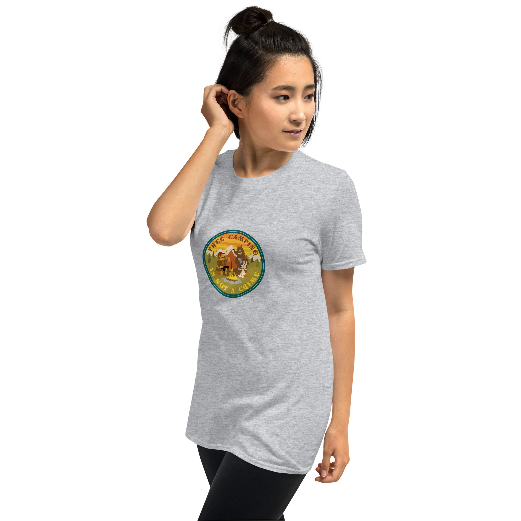 Softstyle Cotton T-Shirt Free camping is not a crime