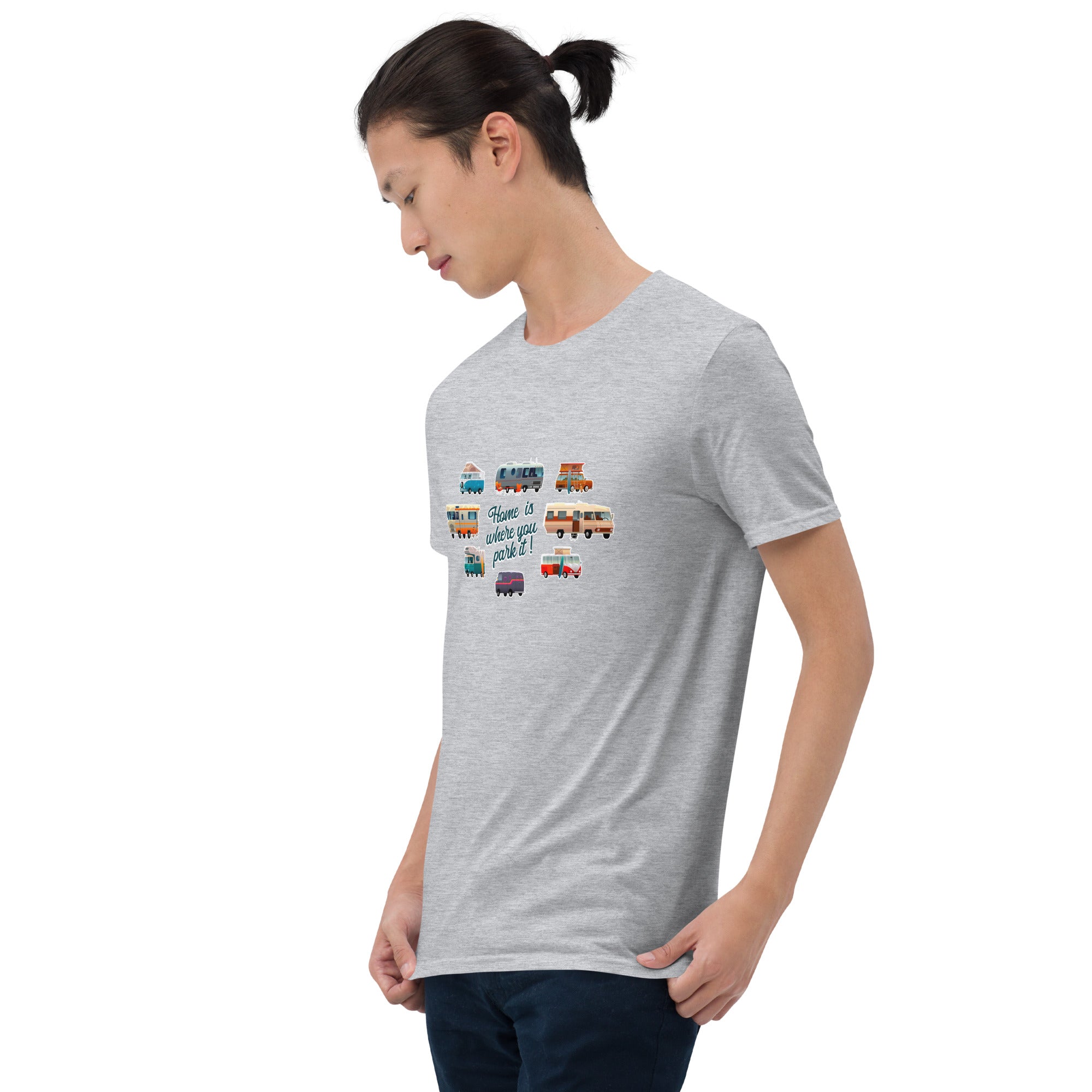 Softstyle Cotton T-Shirt Square Vintage Campers