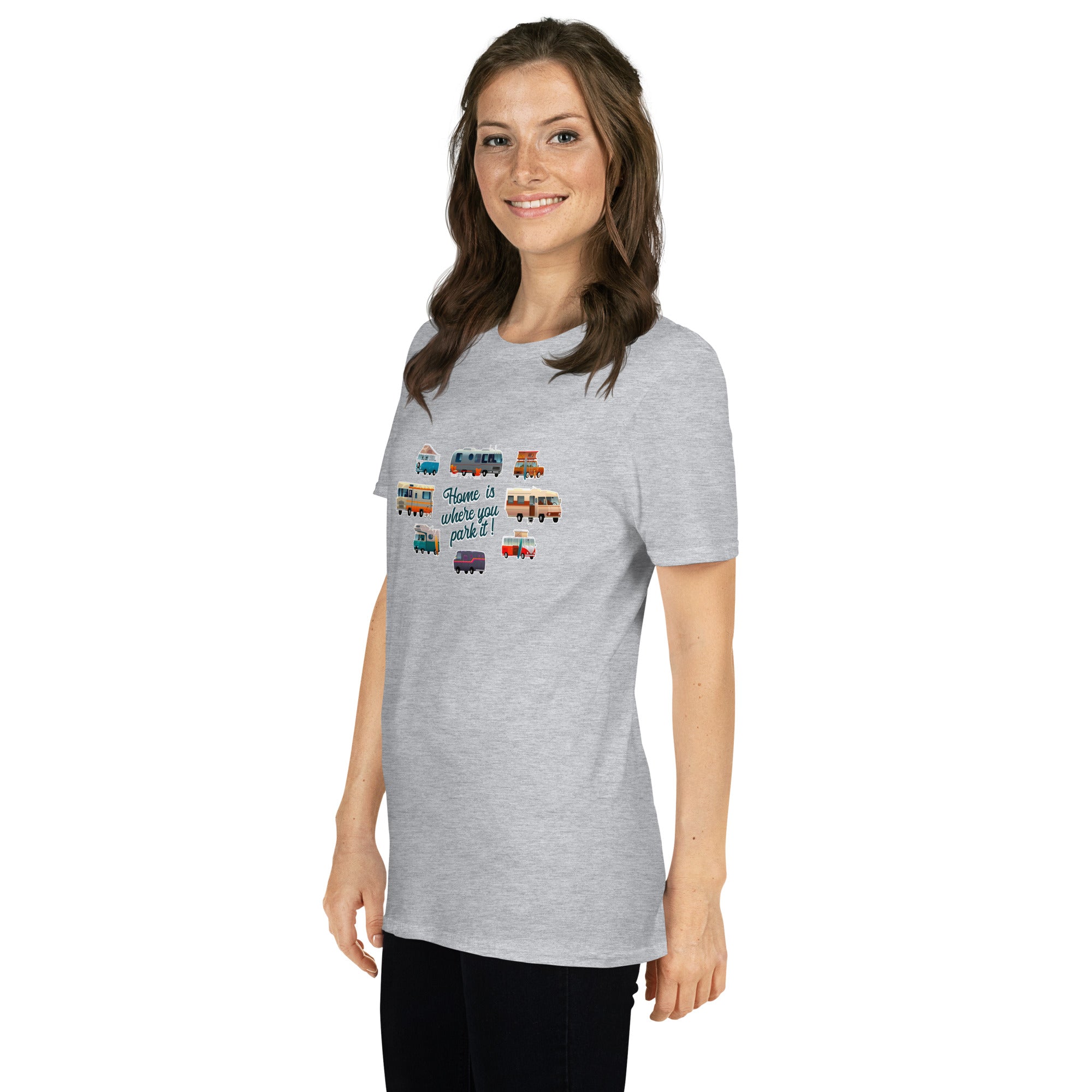 Softstyle Cotton T-Shirt Square Vintage Campers
