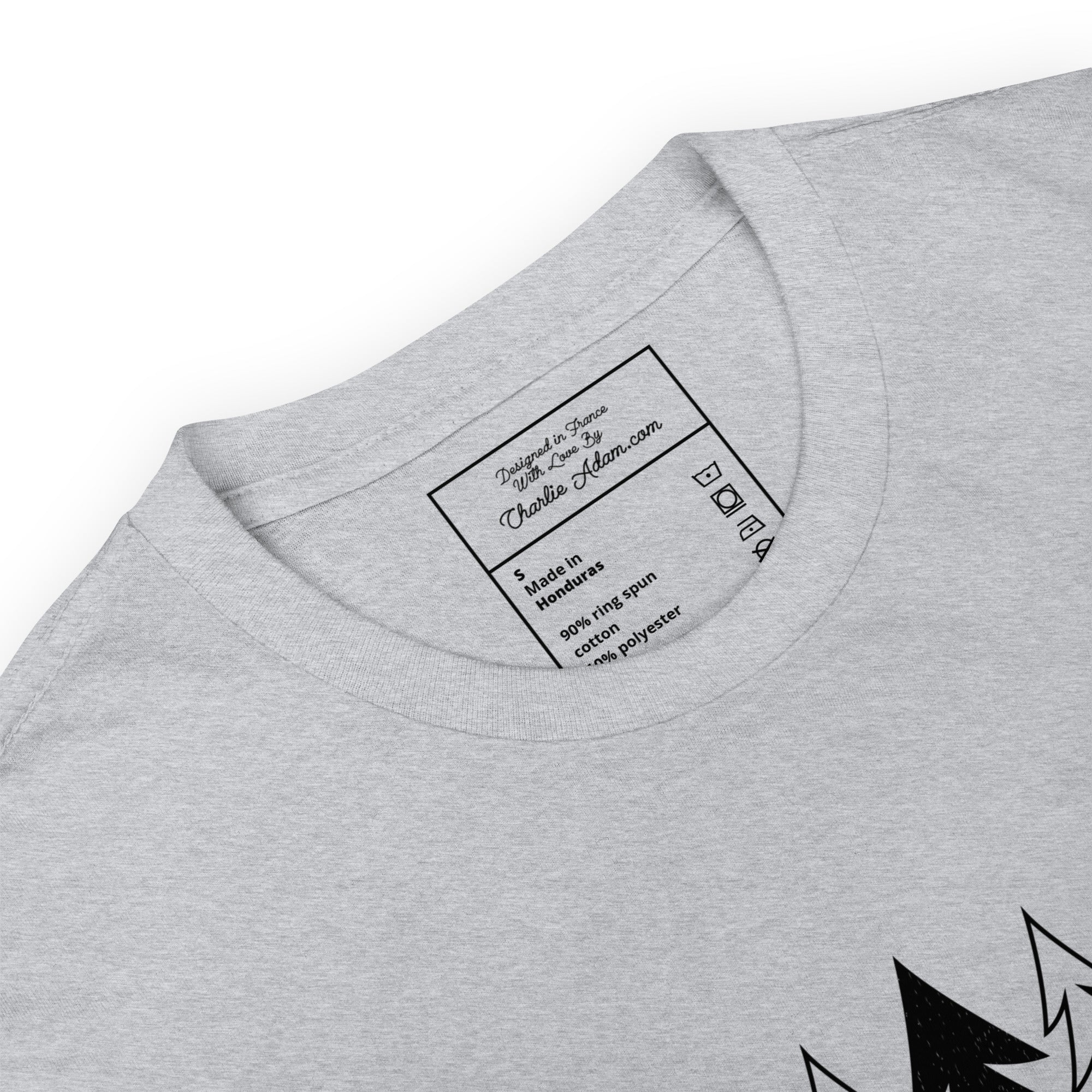 T-shirt softstyle en coton Tree hugging zone black