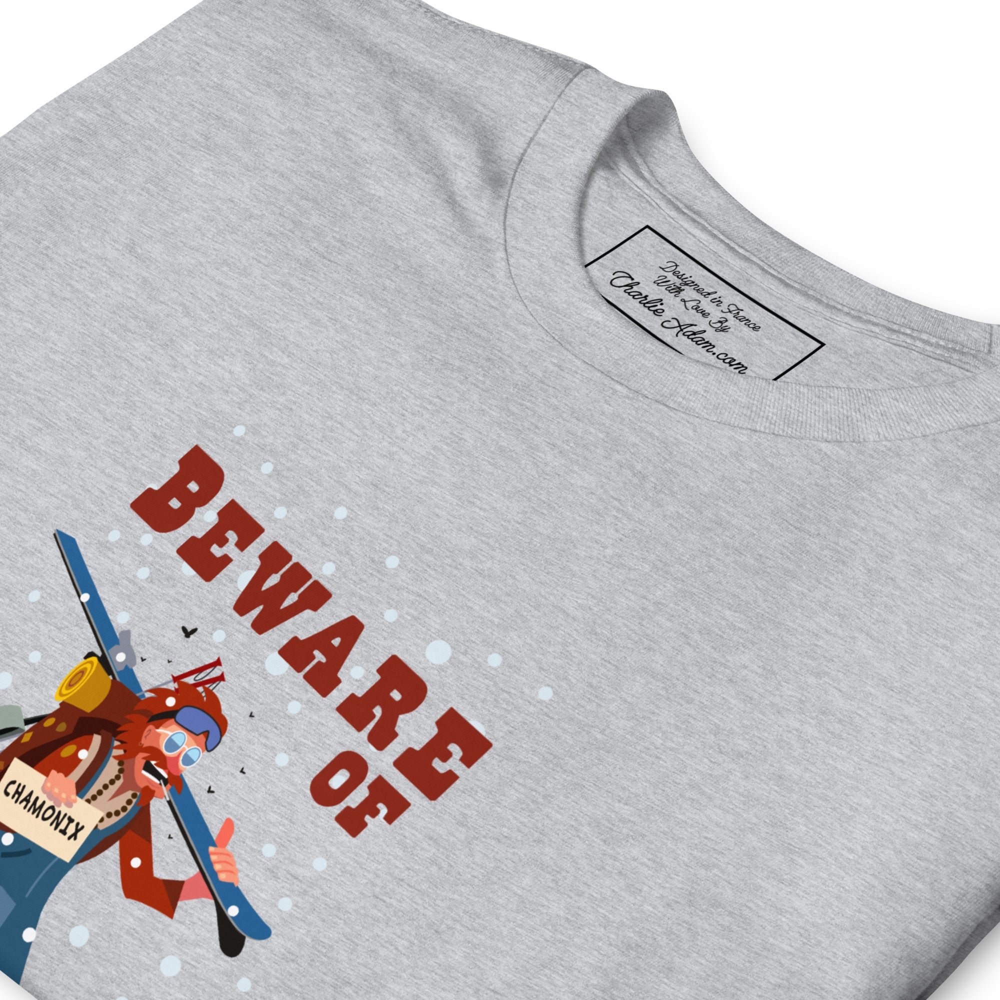 T-shirt softstyle en coton Beware of ski bums, drunks and loose women