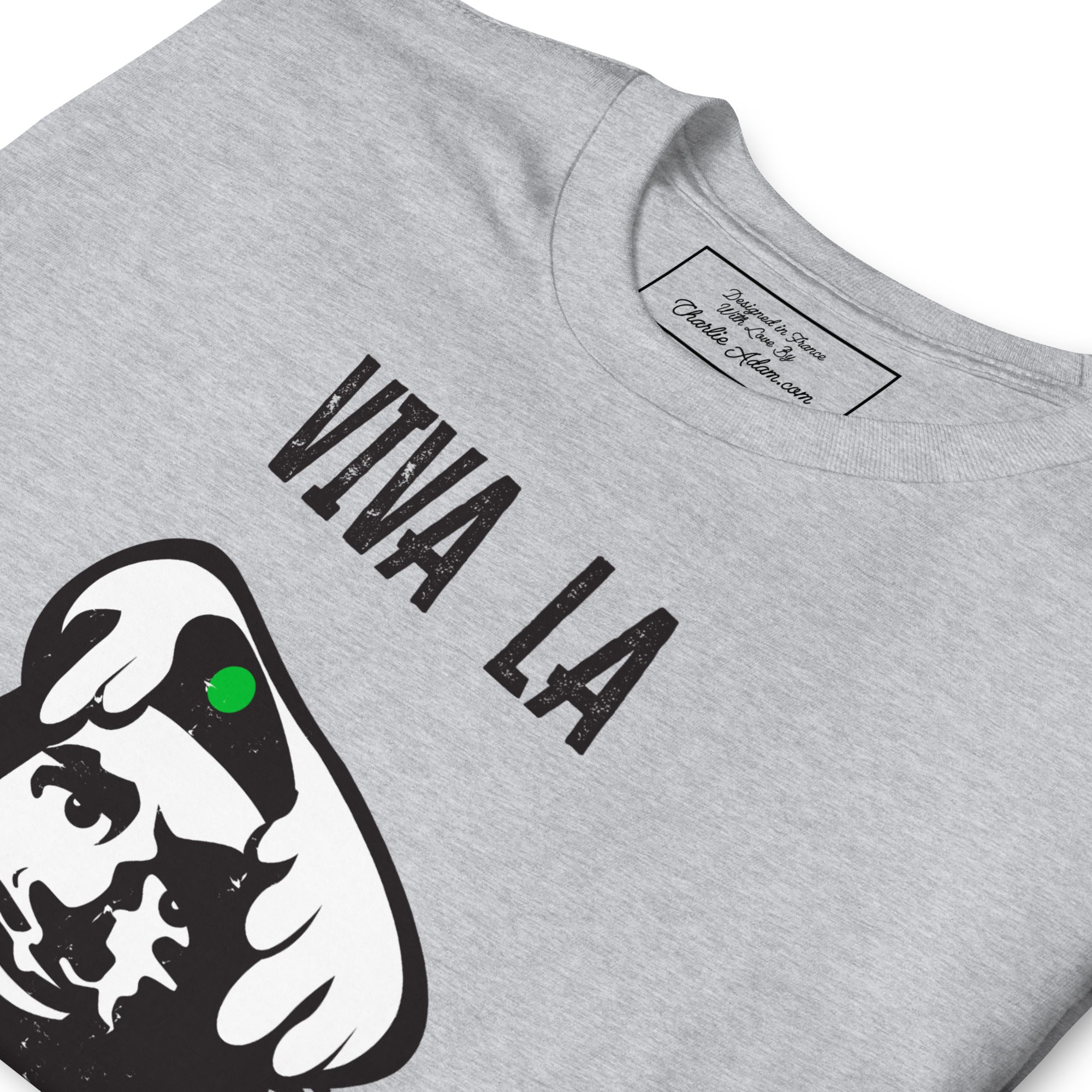 T-shirt softstyle en coton Le Che Savoyard Viva la Rebolochon Foncé