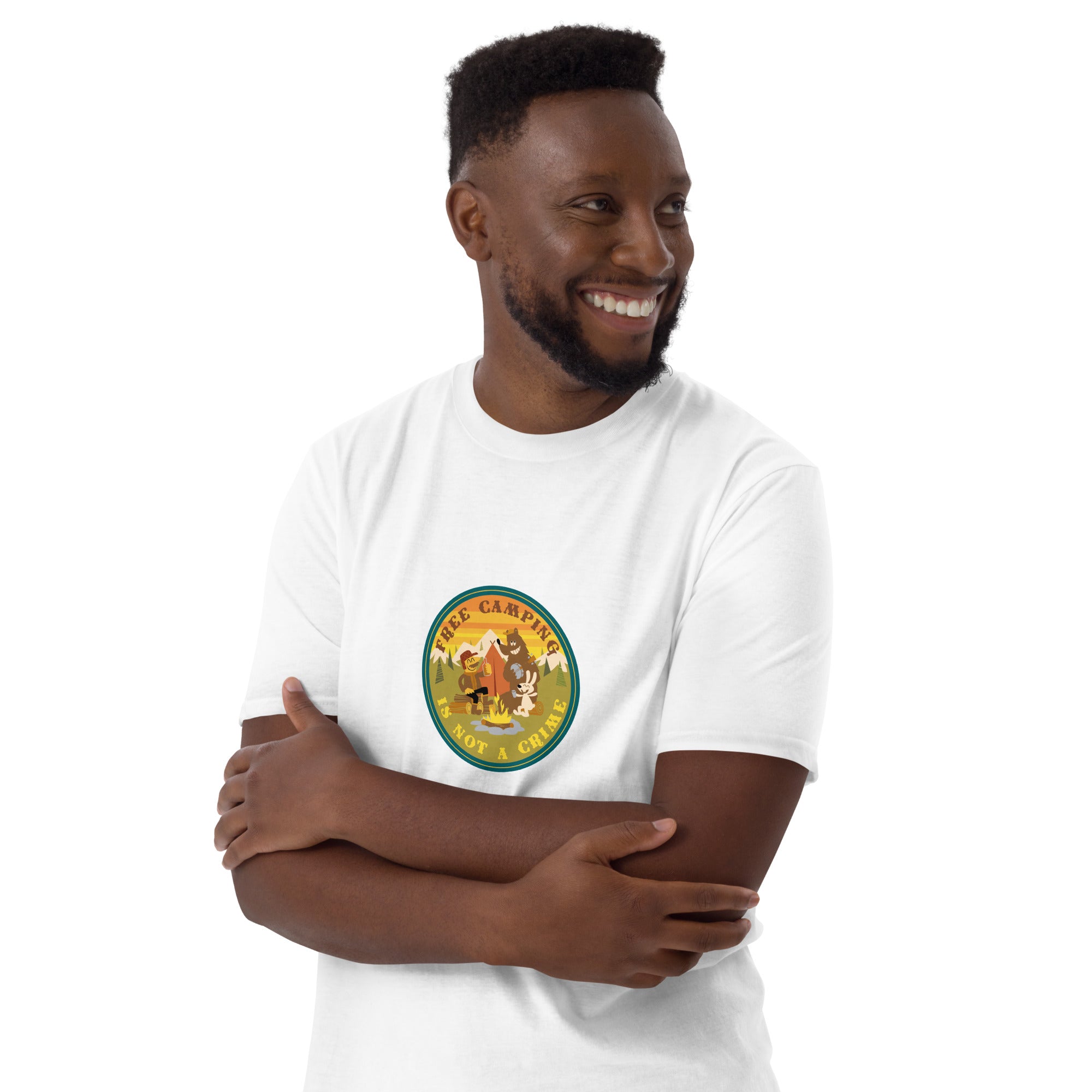 Softstyle Cotton T-Shirt Free camping is not a crime