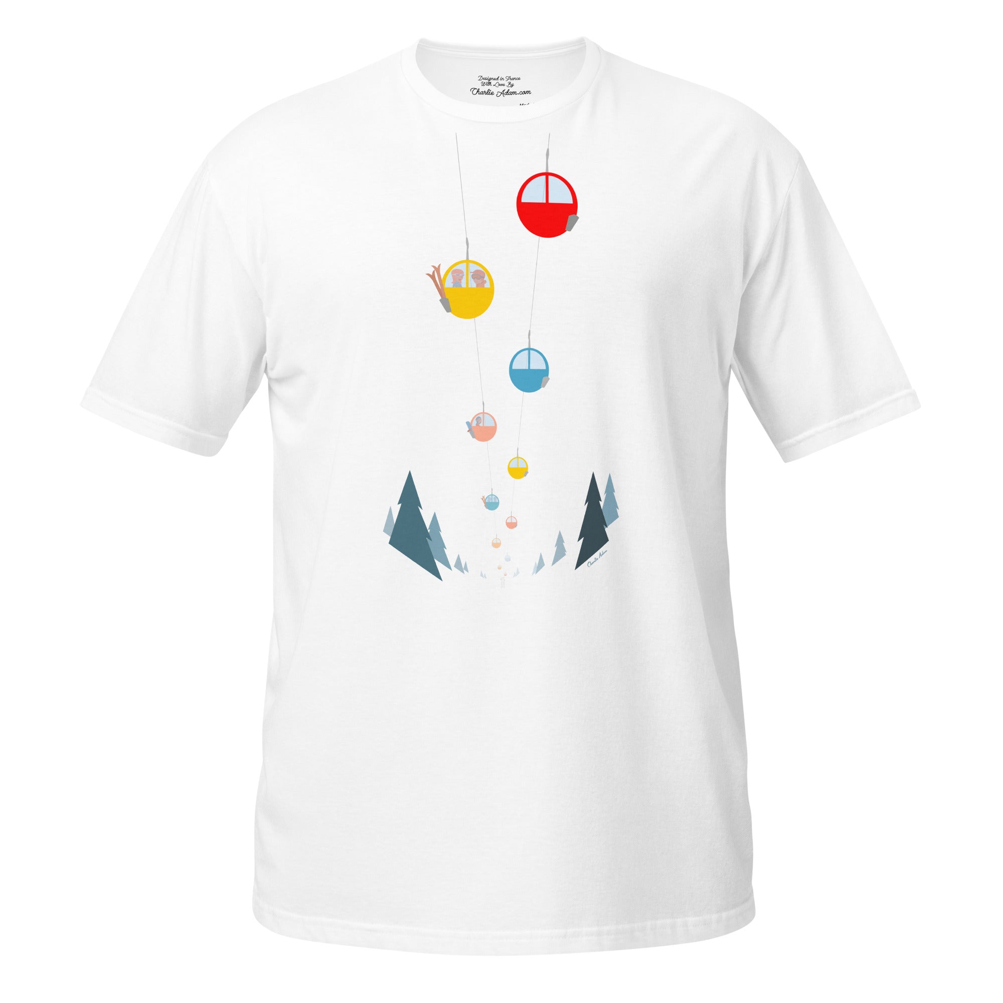 T-shirt softstyle en coton Gondolas in the mist