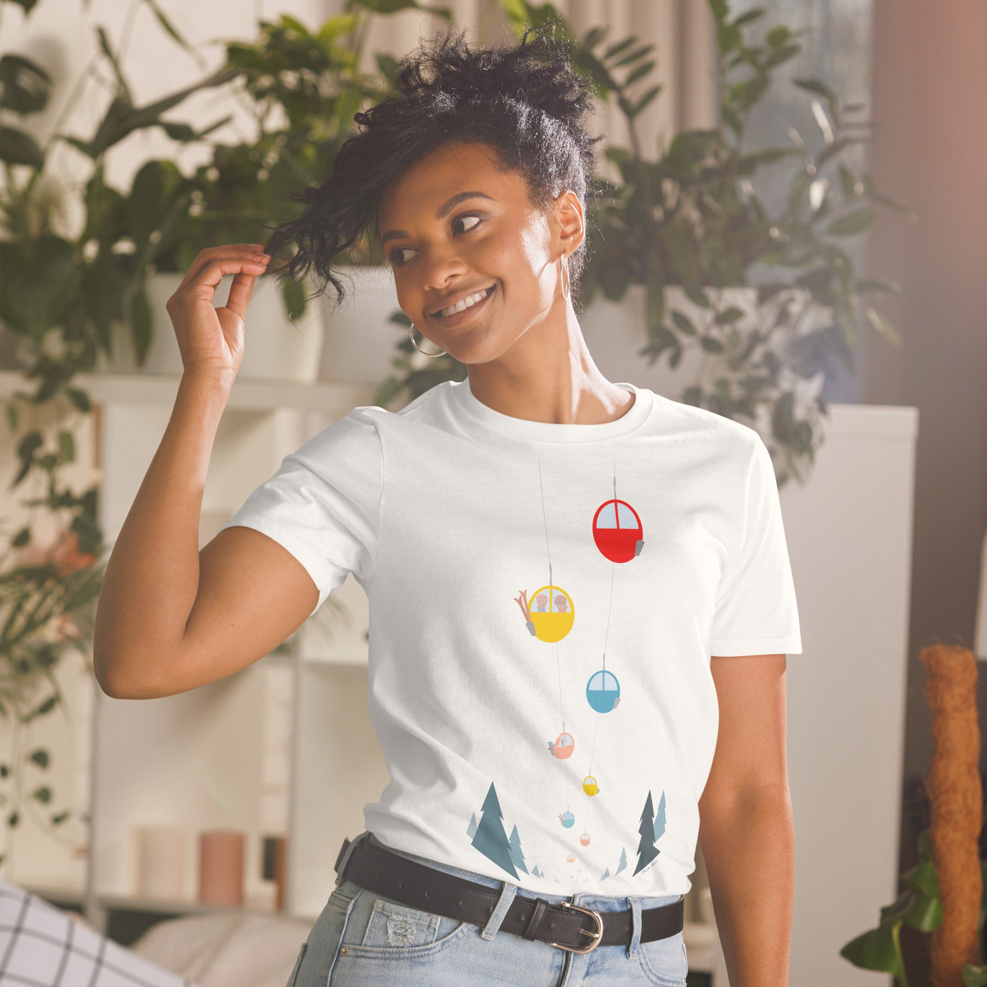 T-shirt softstyle en coton Gondolas in the mist