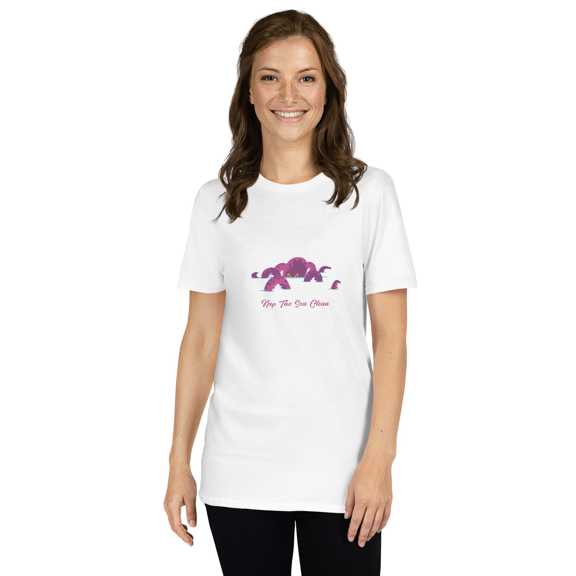 T-shirt softstyle en coton Octopus Purple