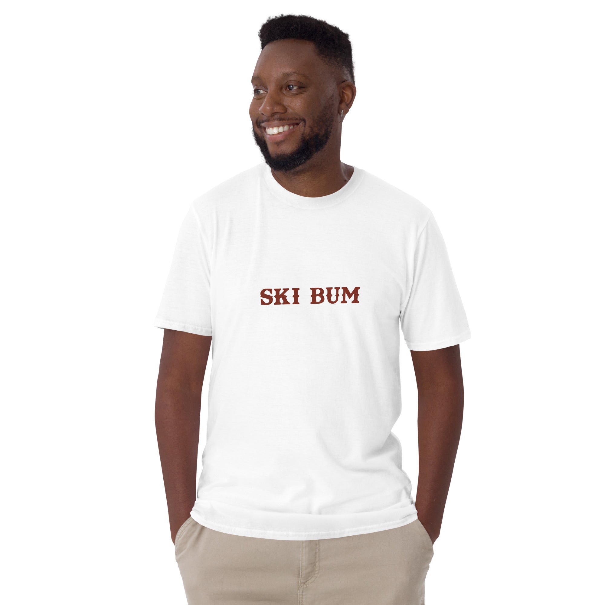 Softstyle Cotton T-Shirt Ski Bum dark text