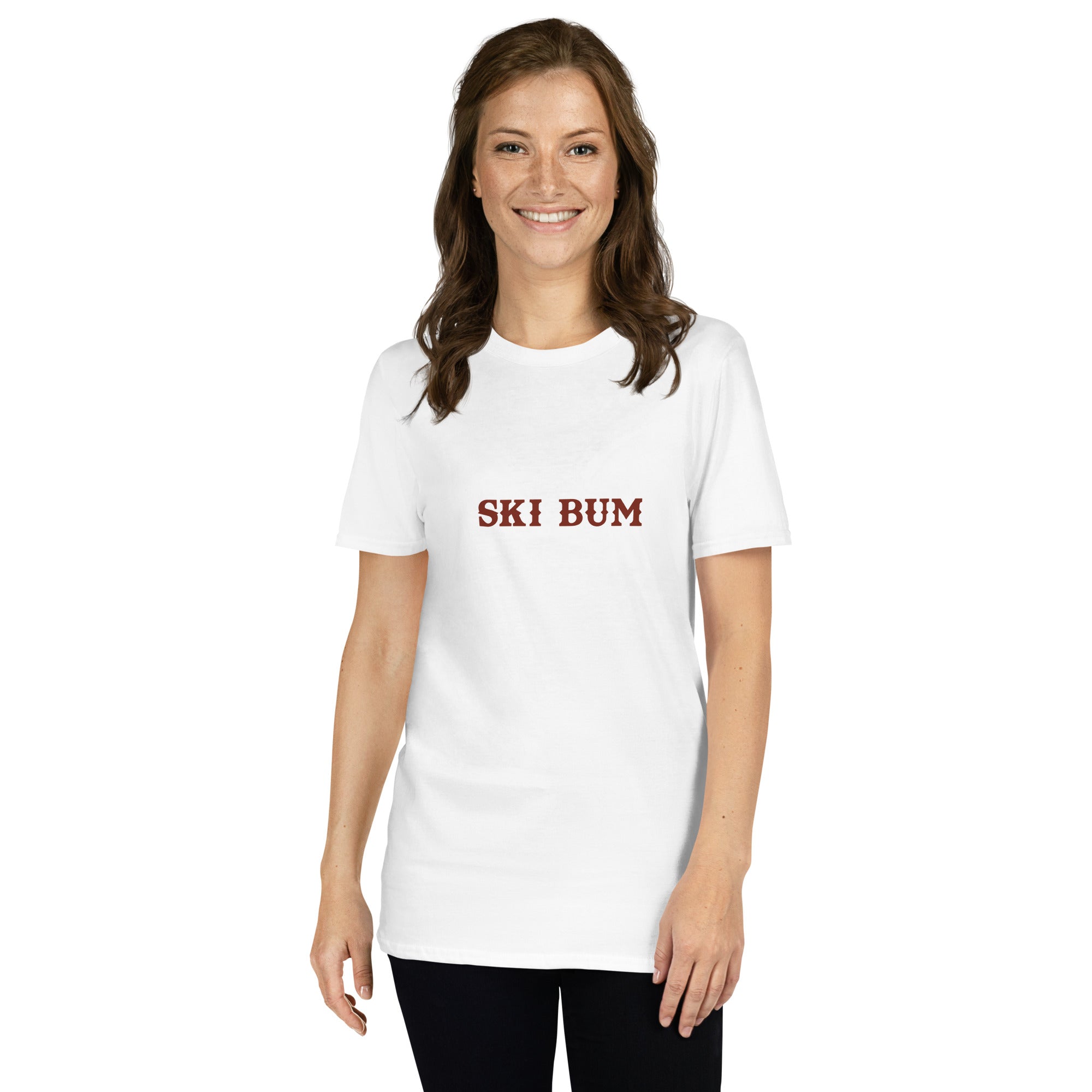 Softstyle Cotton T-Shirt Ski Bum dark text