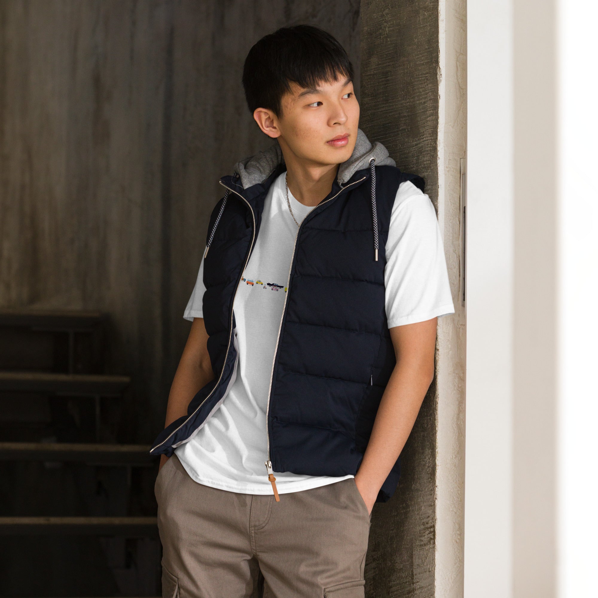 T-shirt softstyle en coton Vintage Cars Traffic Jam