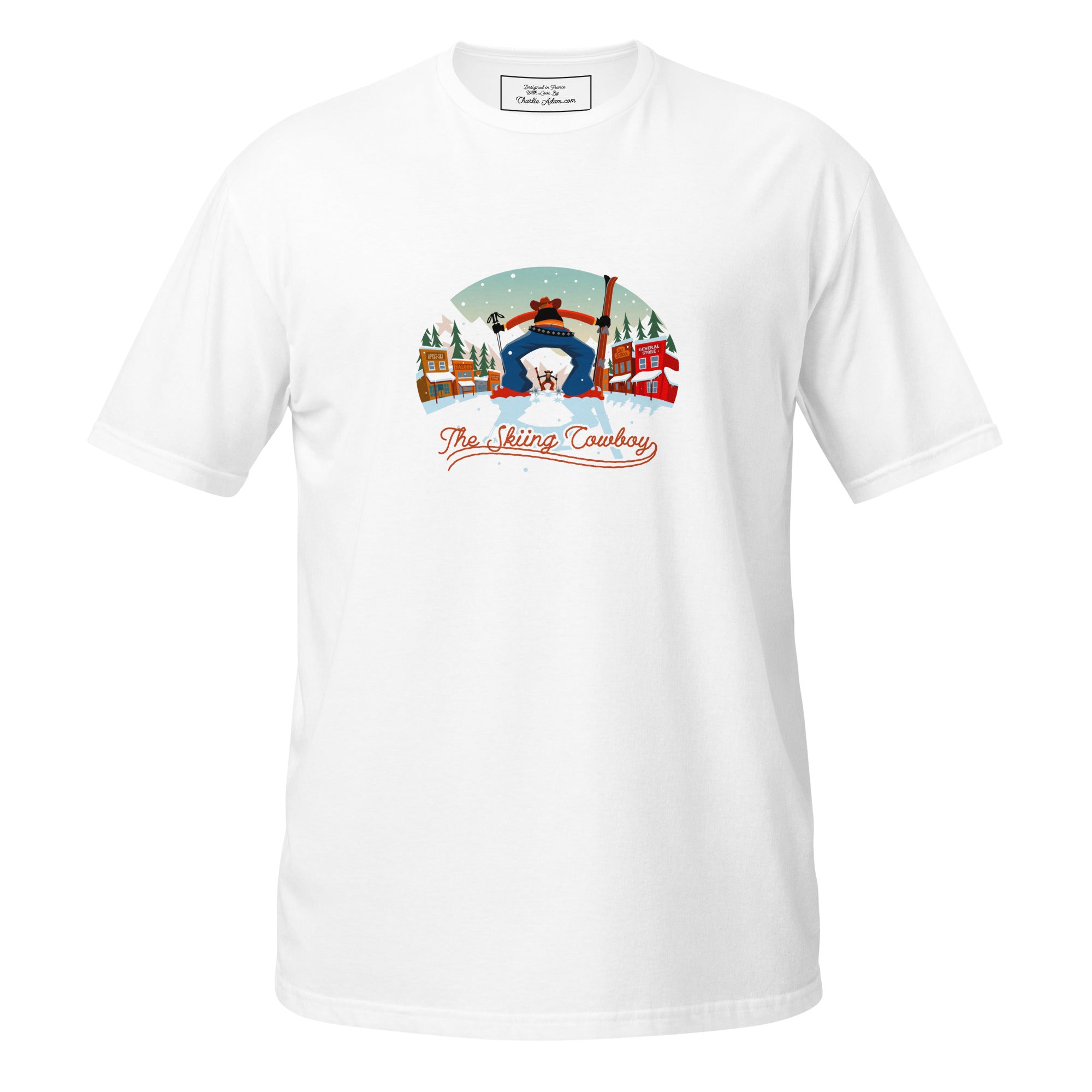 T-shirt softstyle en coton Ski Fight at OK Corral