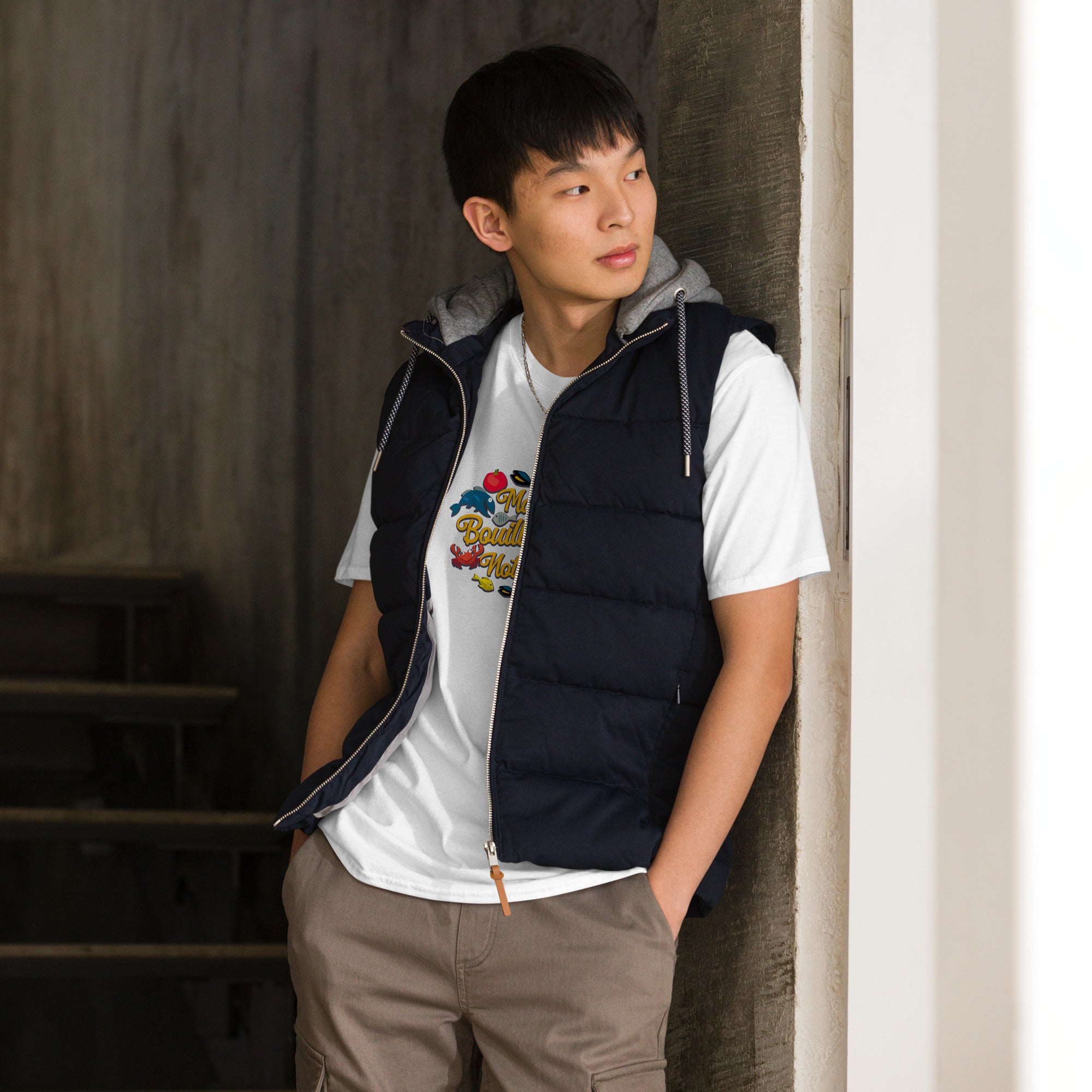 T-shirt softstyle en coton Make Bouillabaisse Not War Oh Bonne Mer