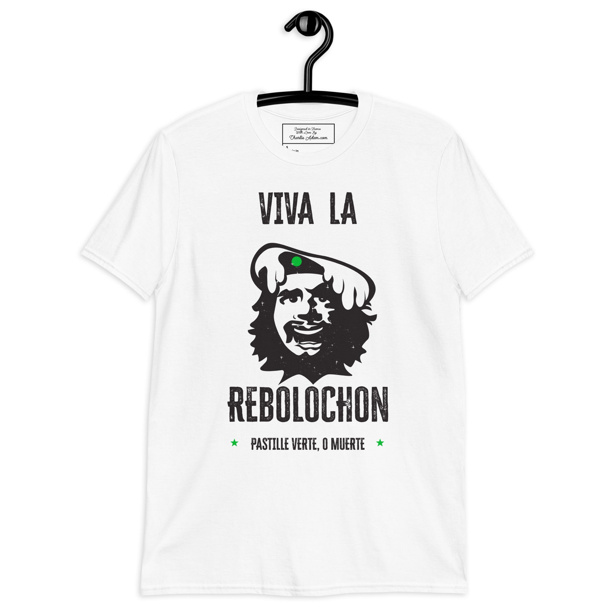 T-shirt softstyle en coton Le Che Savoyard Viva la Rebolochon Foncé