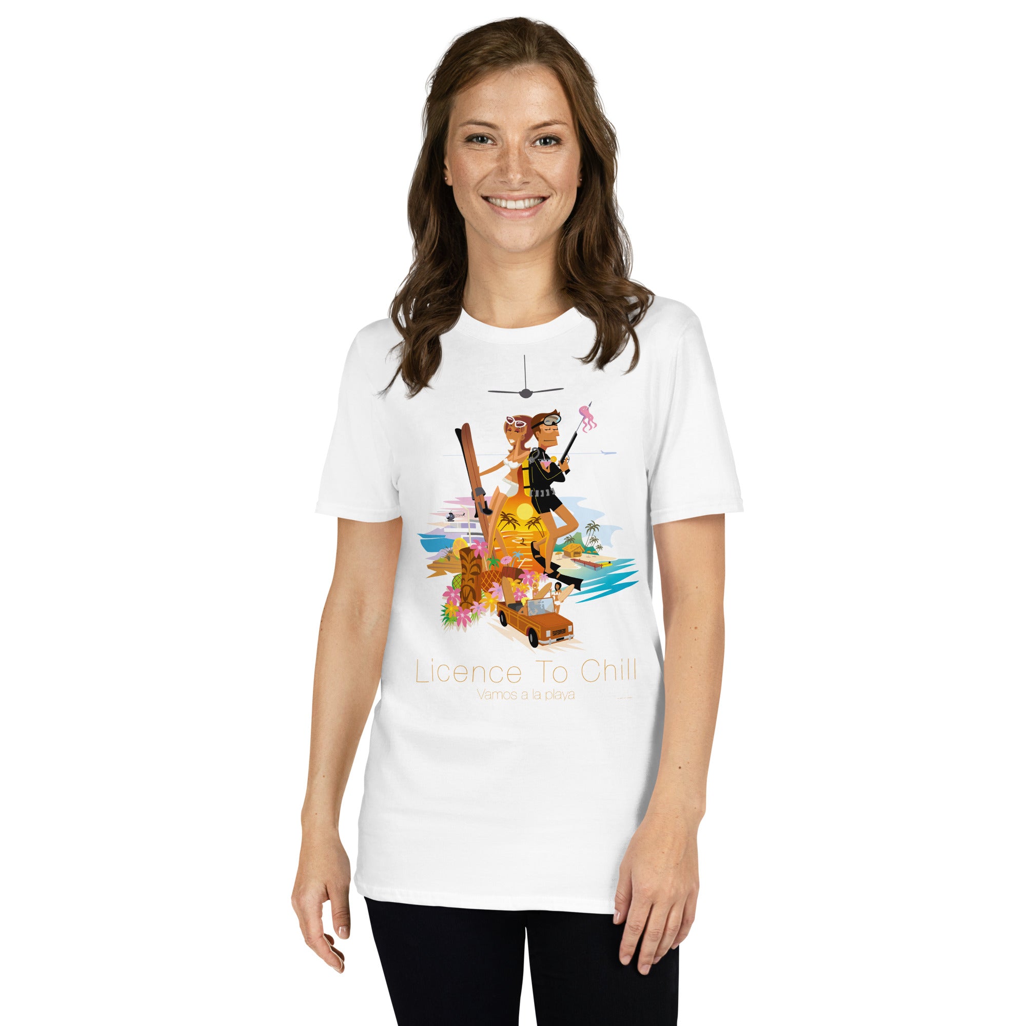 Softstyle Cotton T-Shirt License to Chill Vamos a la Playa