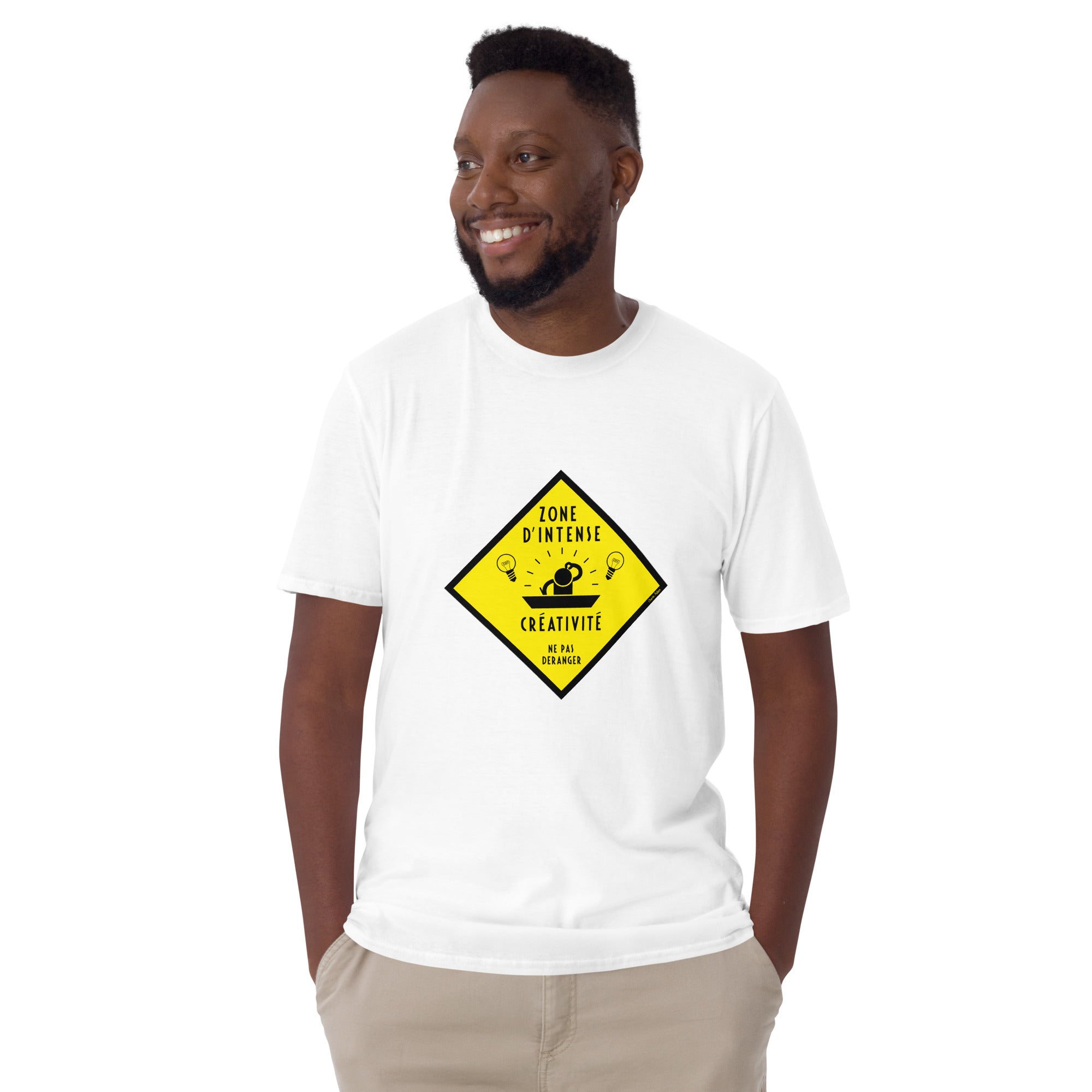 T-shirt softstyle en coton Zone d'intense créativité, Ne pas déranger