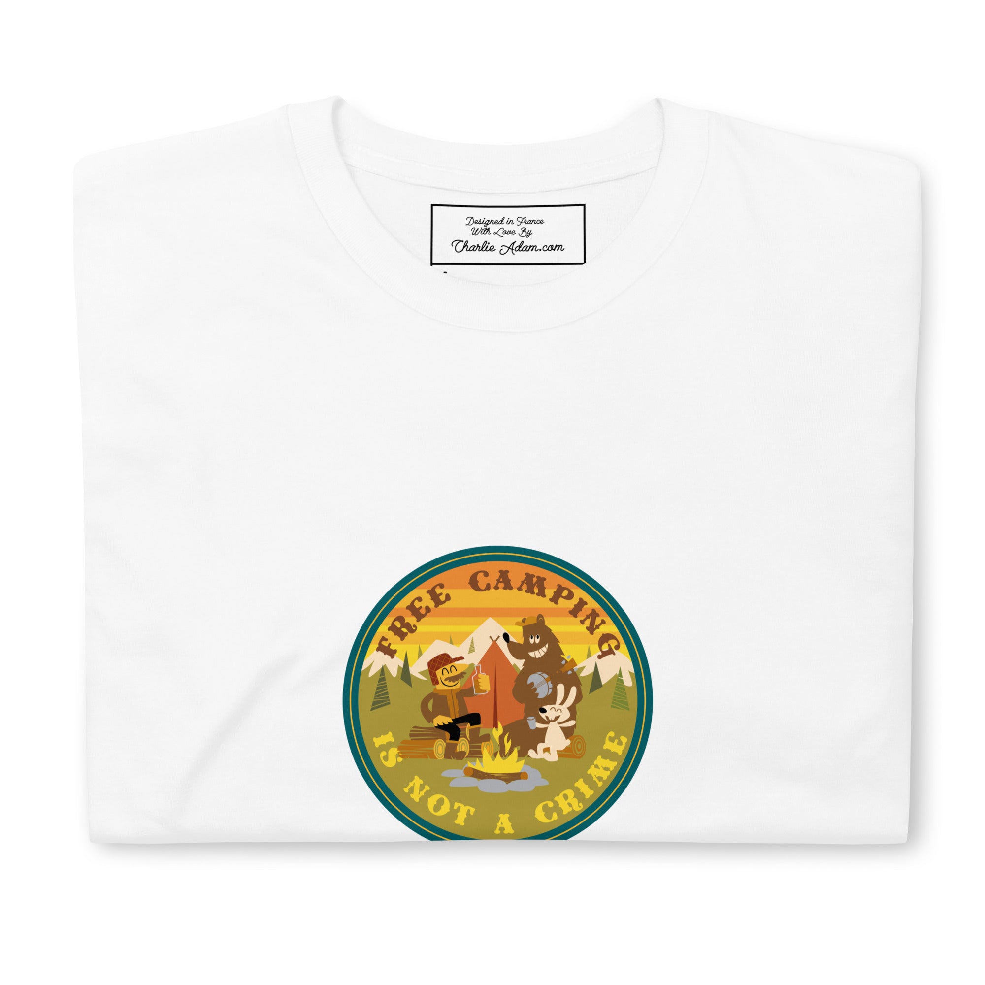 Softstyle Cotton T-Shirt Free camping is not a crime