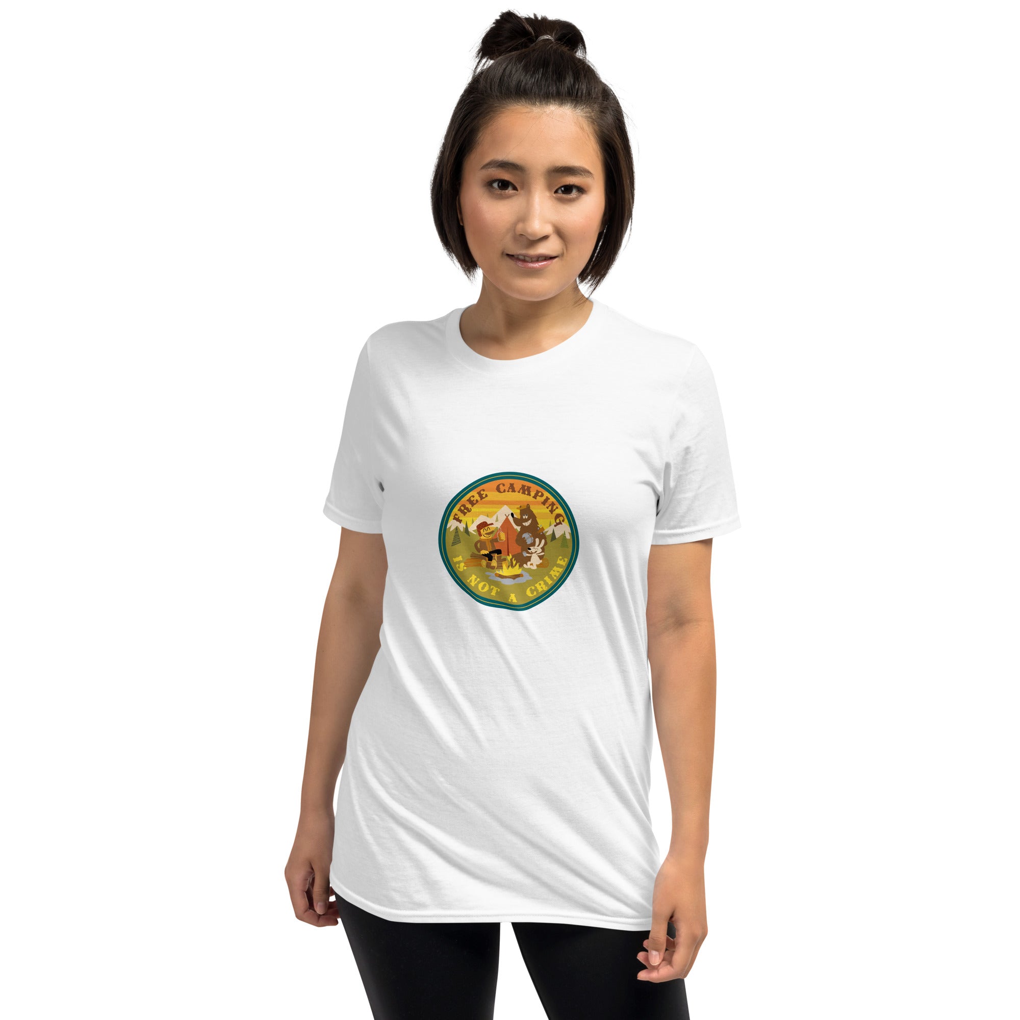 Softstyle Cotton T-Shirt Free camping is not a crime