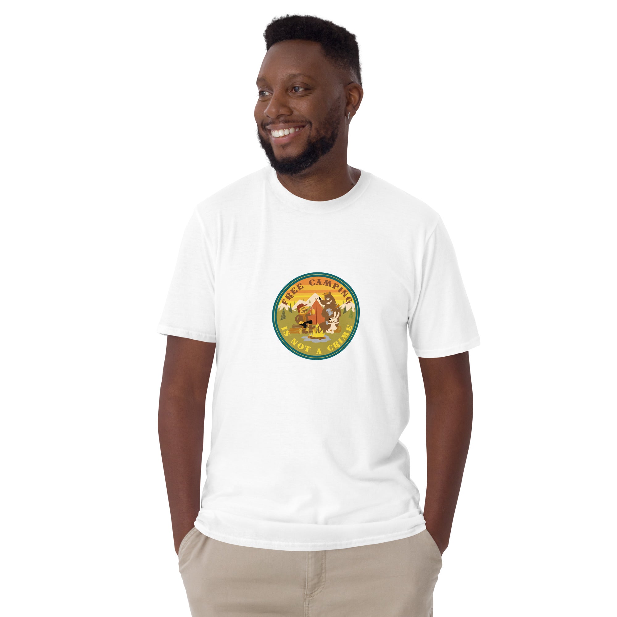 Softstyle Cotton T-Shirt Free camping is not a crime