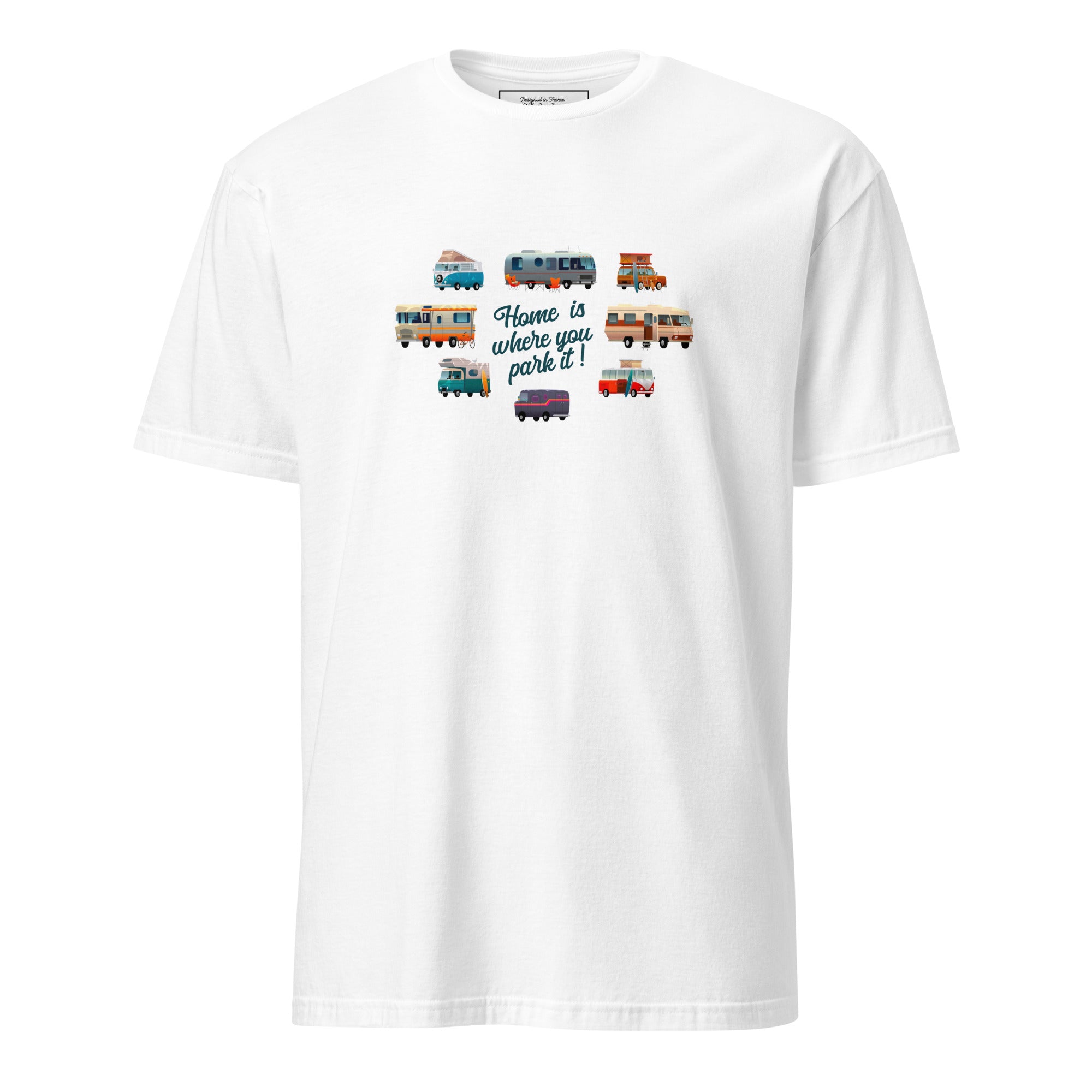Softstyle Cotton T-Shirt Square Vintage Campers