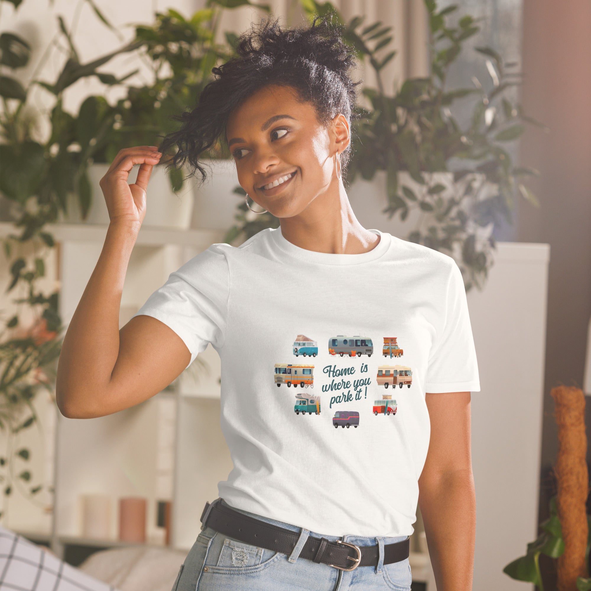 Softstyle Cotton T-Shirt Square Vintage Campers