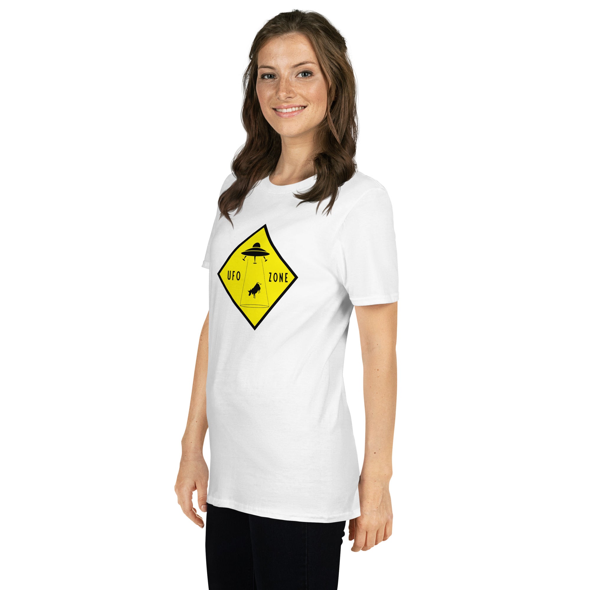 T-shirt softstyle en coton UFO Zone