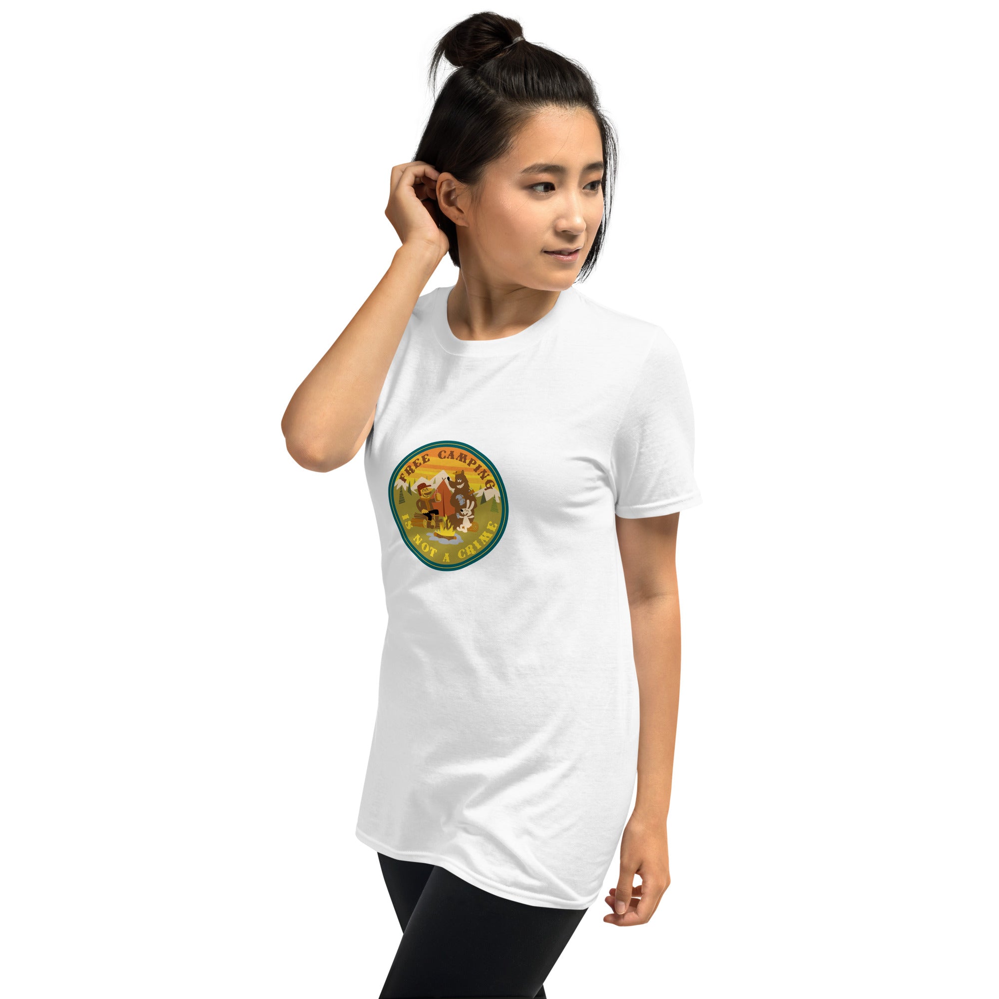 Softstyle Cotton T-Shirt Free camping is not a crime